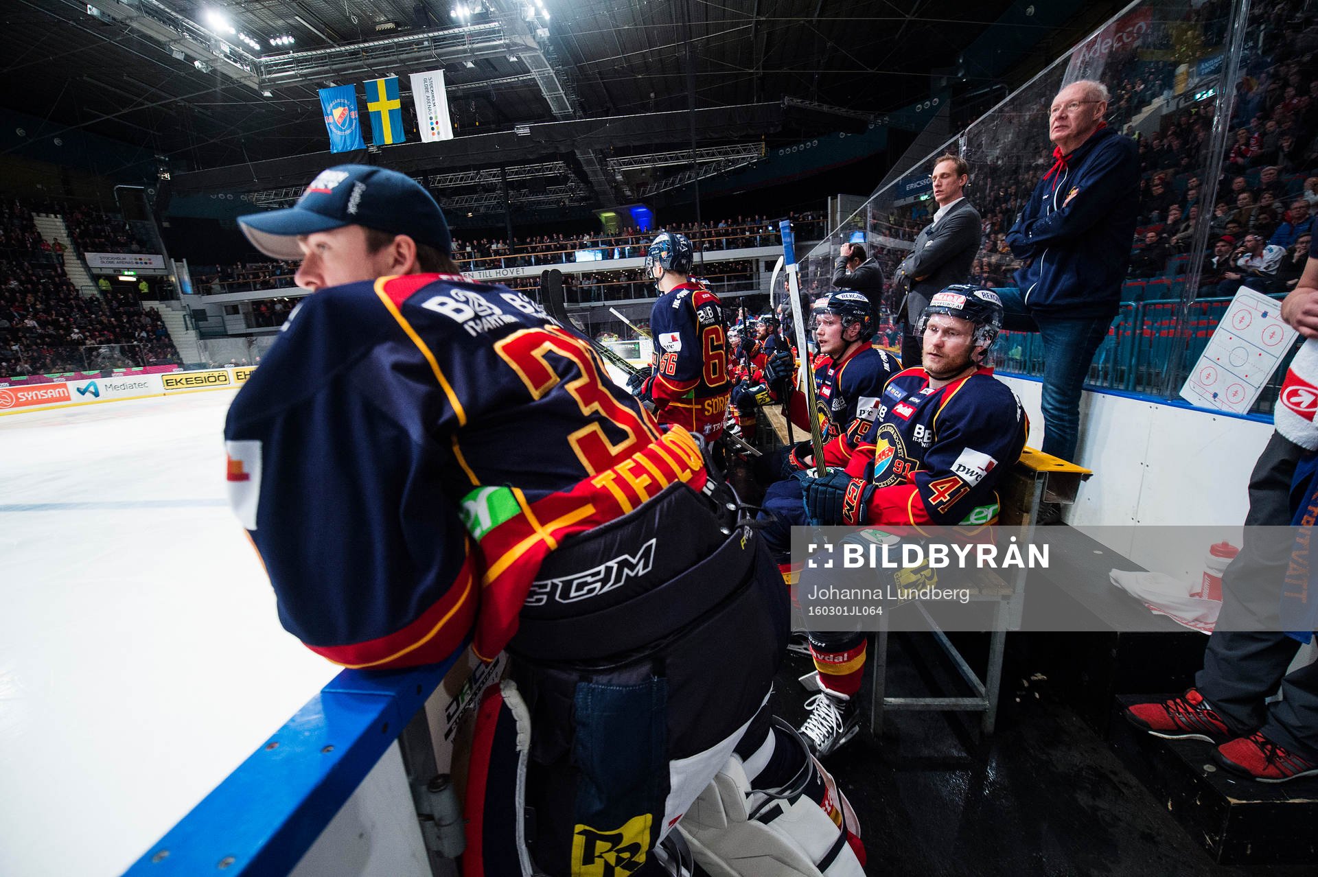 Djurgårdens målvakt Mikael Tellqvist och Patrick Thoresen