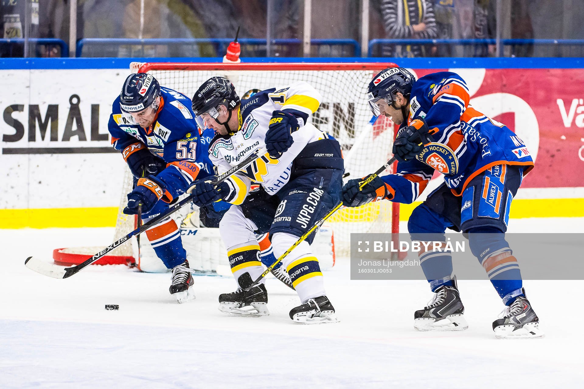 s Pär Arlbrandt och Växjös Eddie Larsson och Cory Murphy