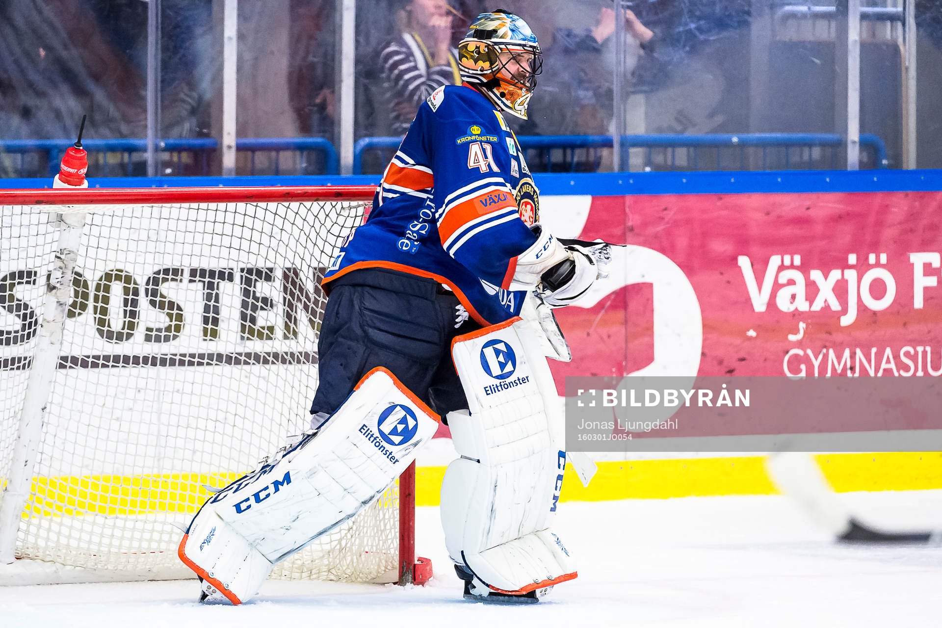 Växjös målvakt Cristopher Nihlstorp jublar
