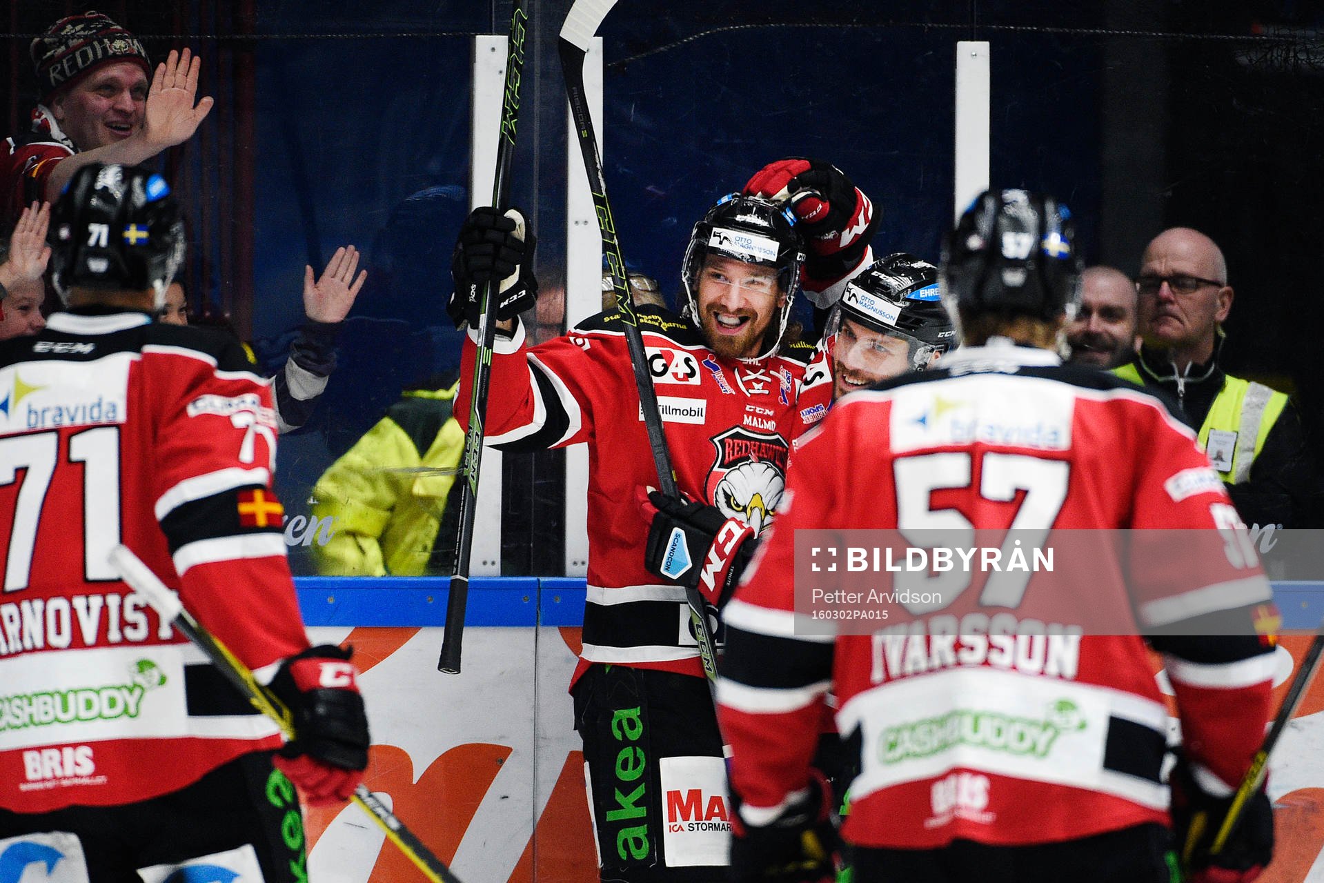 Malmö Redhawks Andreas Thuresson jublar
