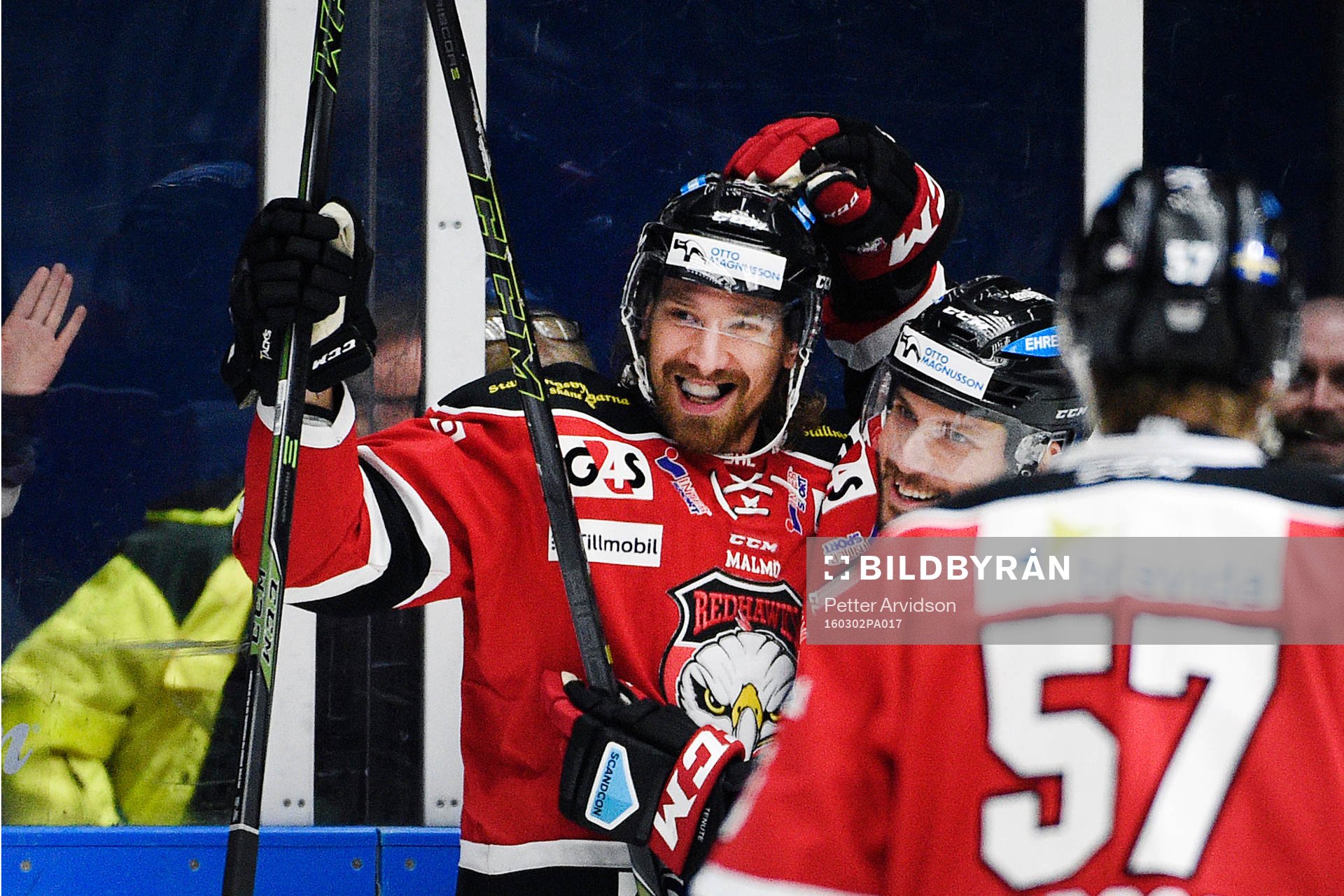 Malmö Redhawks Andreas Thuresson jublar