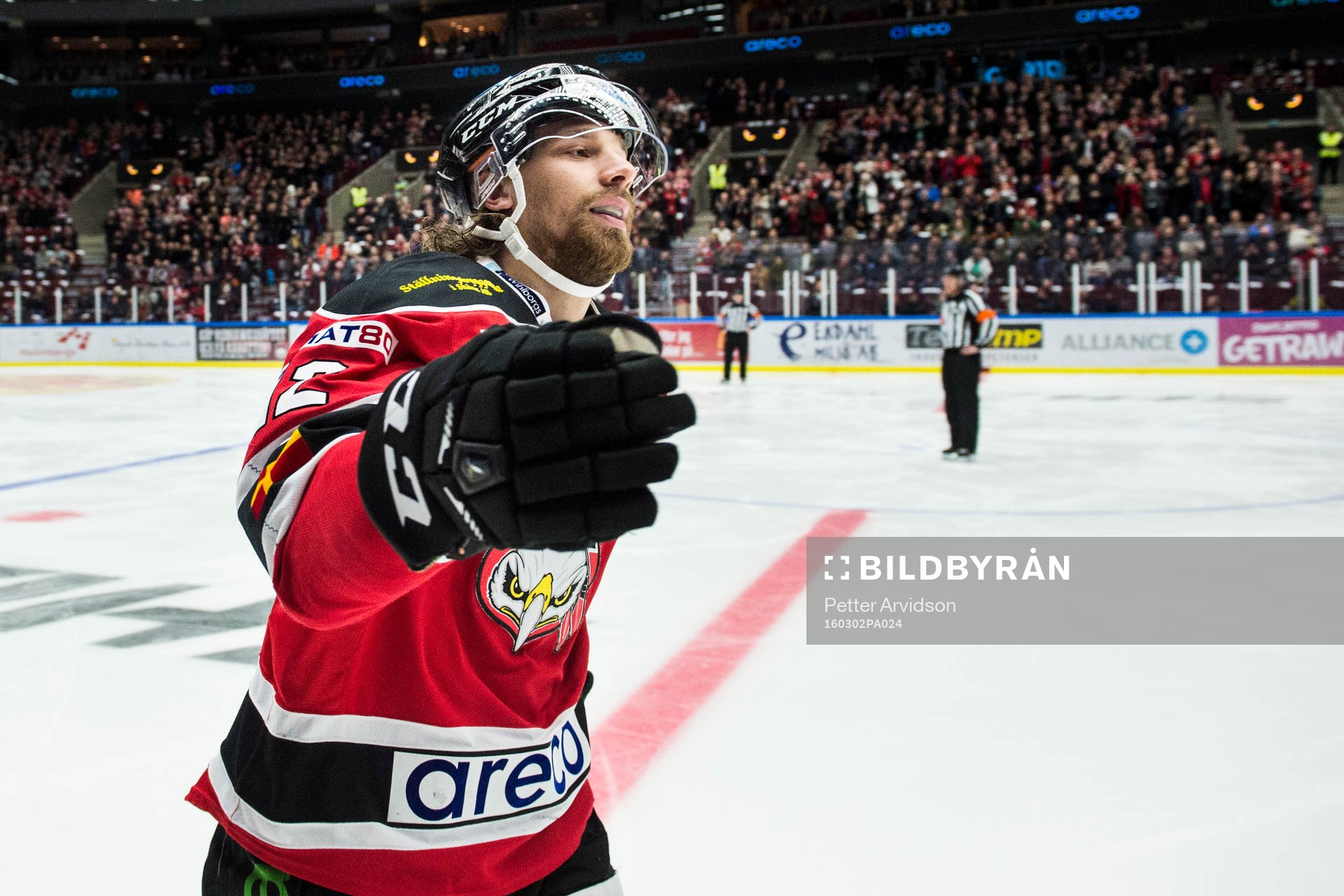 Malmö Redhawks Andreas Thuresson jublar