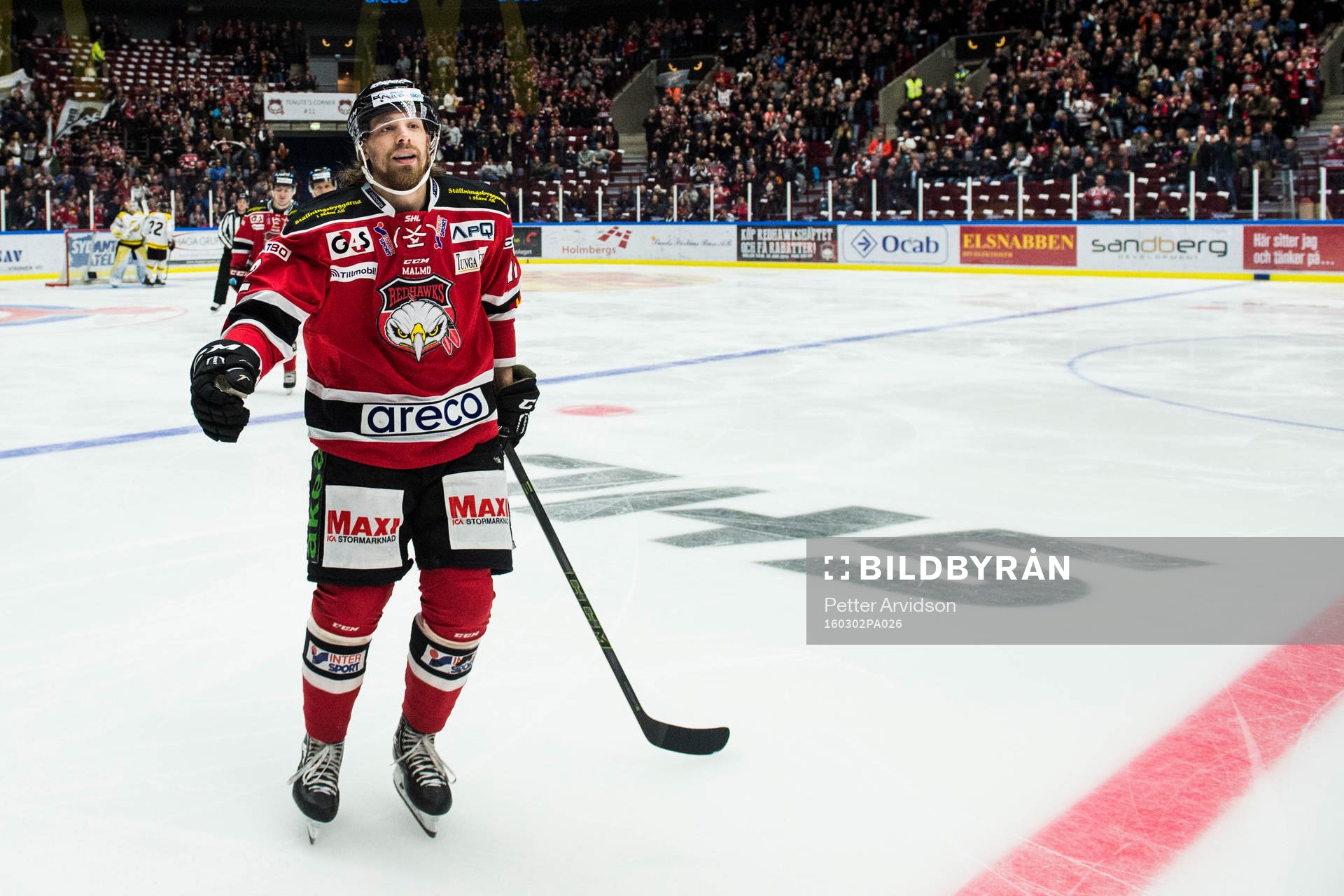 Malmö Redhawks Andreas Thuresson jublar