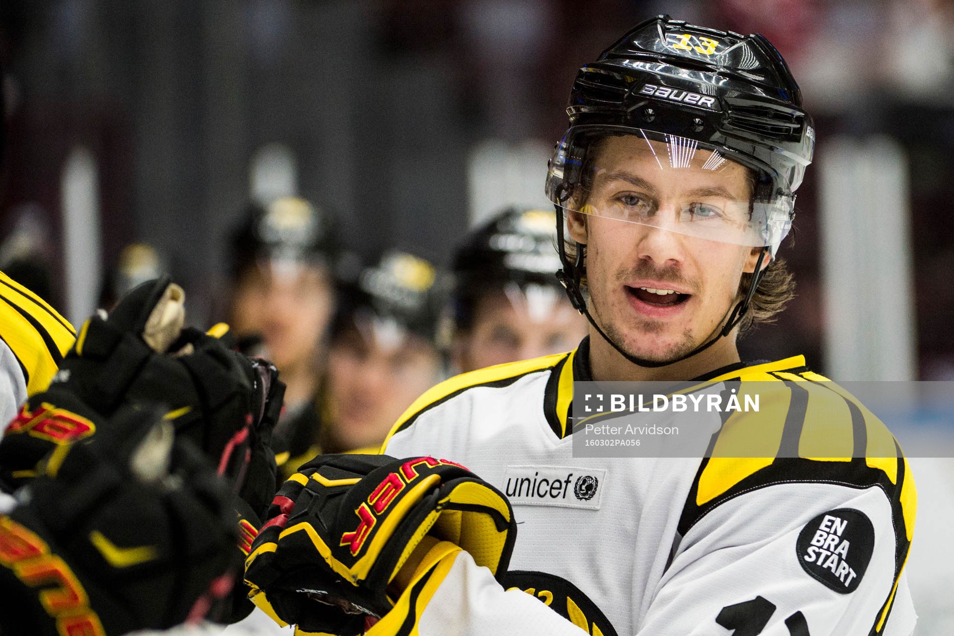 Brynäs Sondre Olden jublar