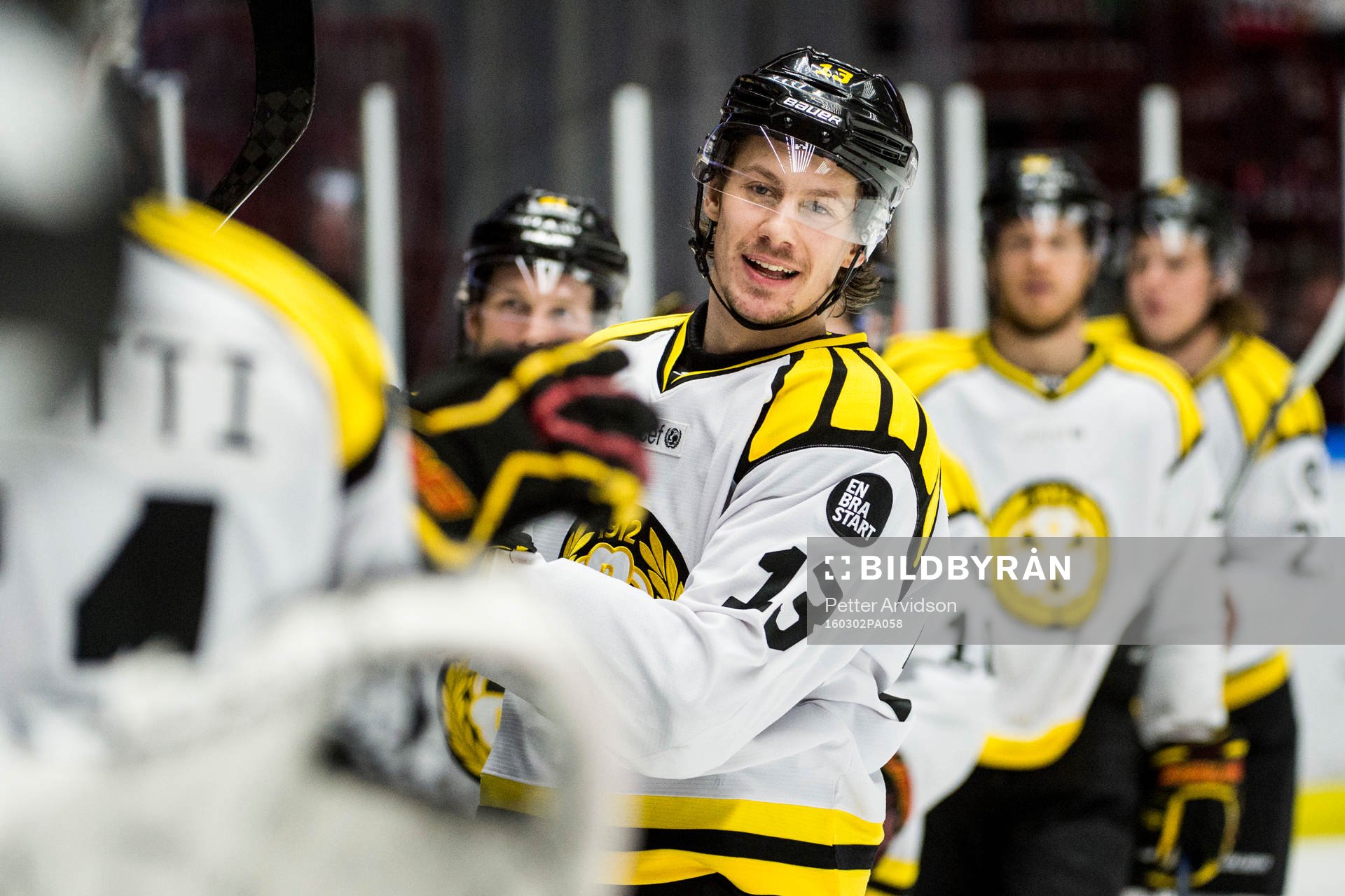Brynäs Sondre Olden jublar