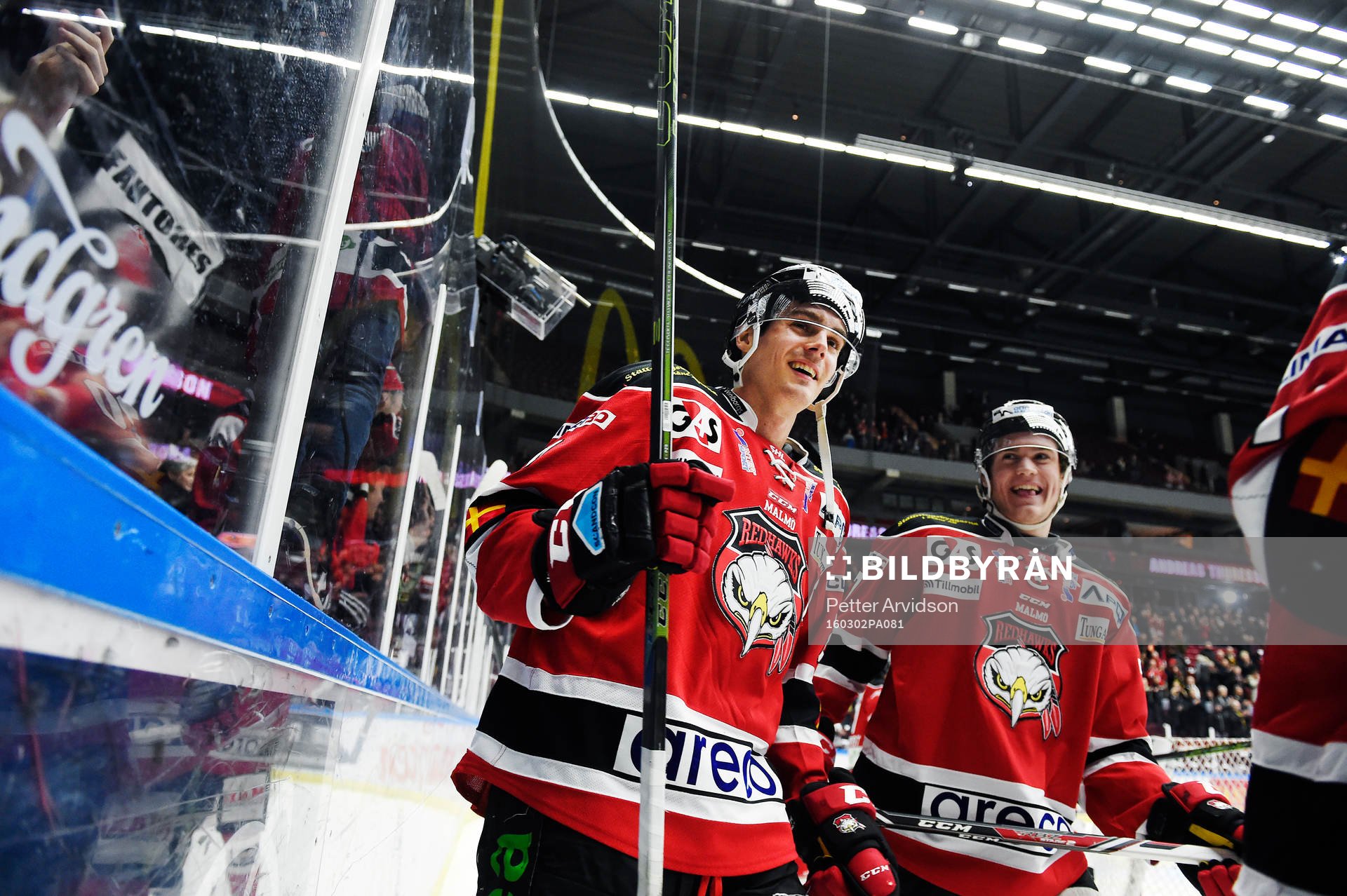 Malmö Redhawks Henrik Hetta jublar