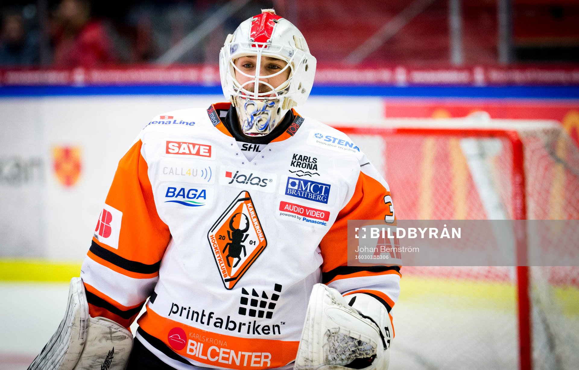 Karlskronas målvakt Tim Sandberg gör sin första matchen
