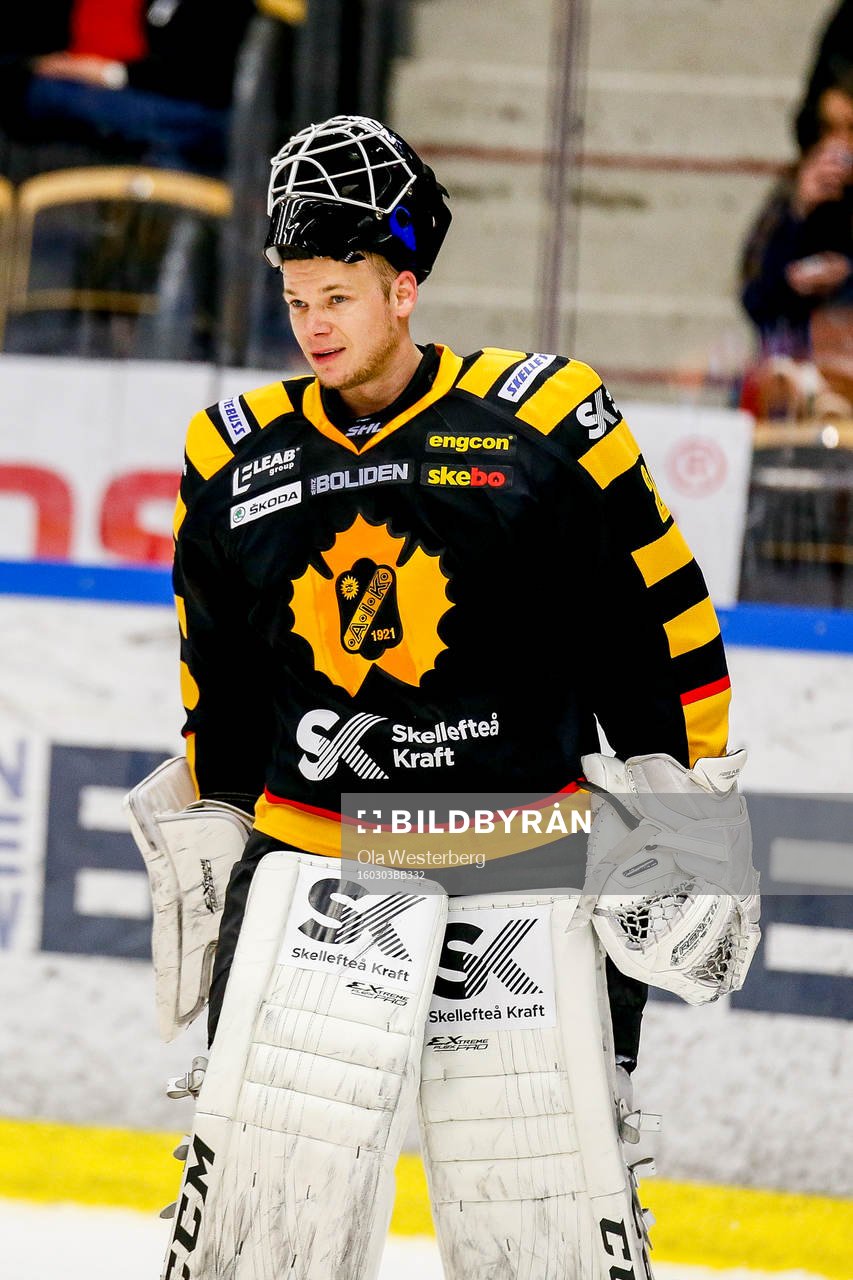 Skellefteås målvakt Johan Backlund