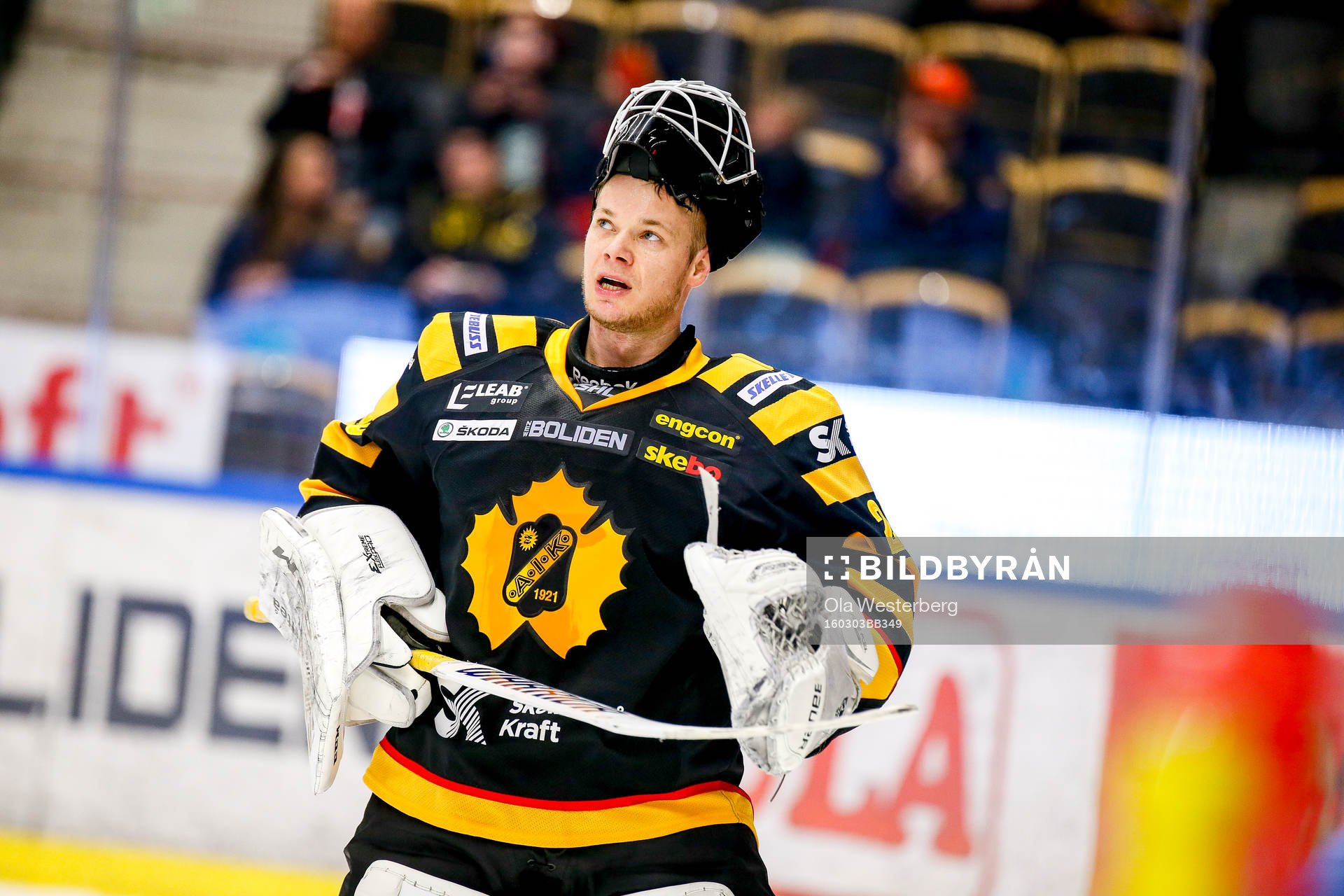 Skellefteås målvakt Johan Backlund