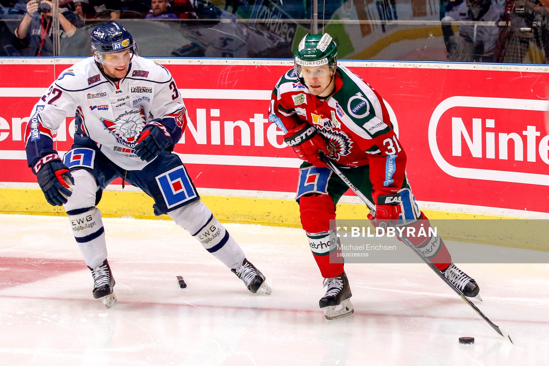Frölundas Lukas Bengtsson och Linköpings Carl Dahlström