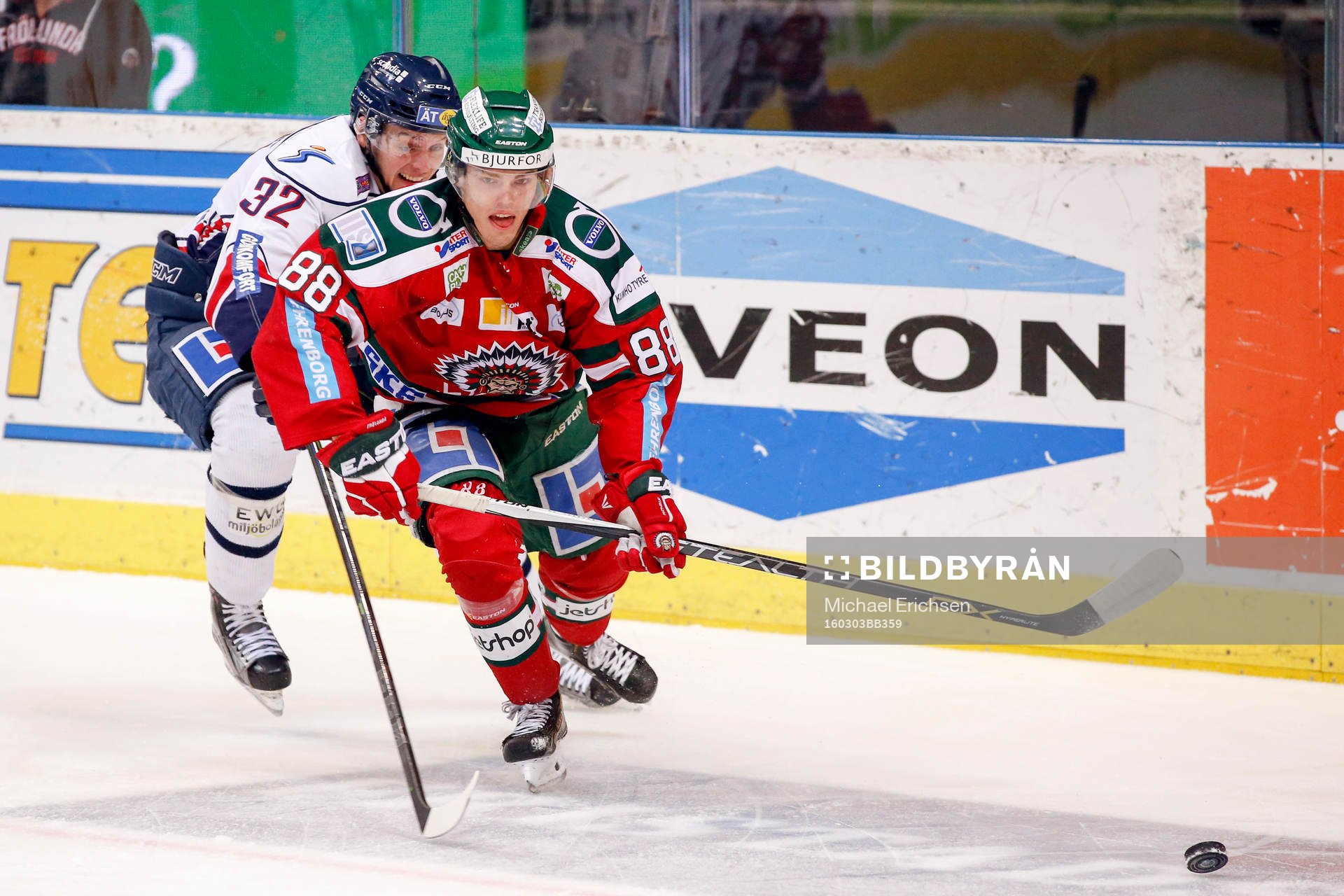 Linköpings Carl Dahlström och Frölundas Andreas Johnson