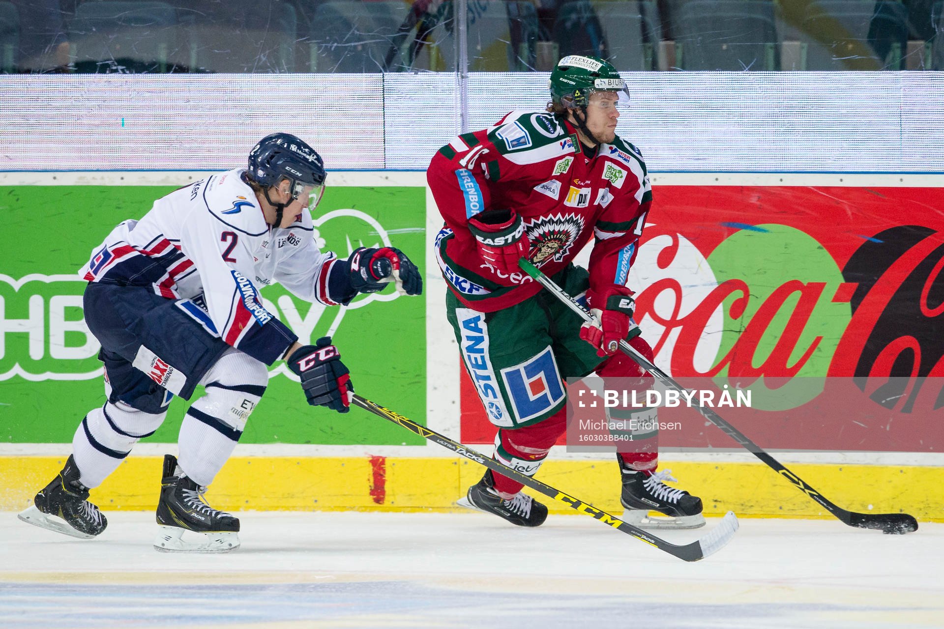 Linköpings Vilmos Gallo mot Frölundas Anton Axelsson