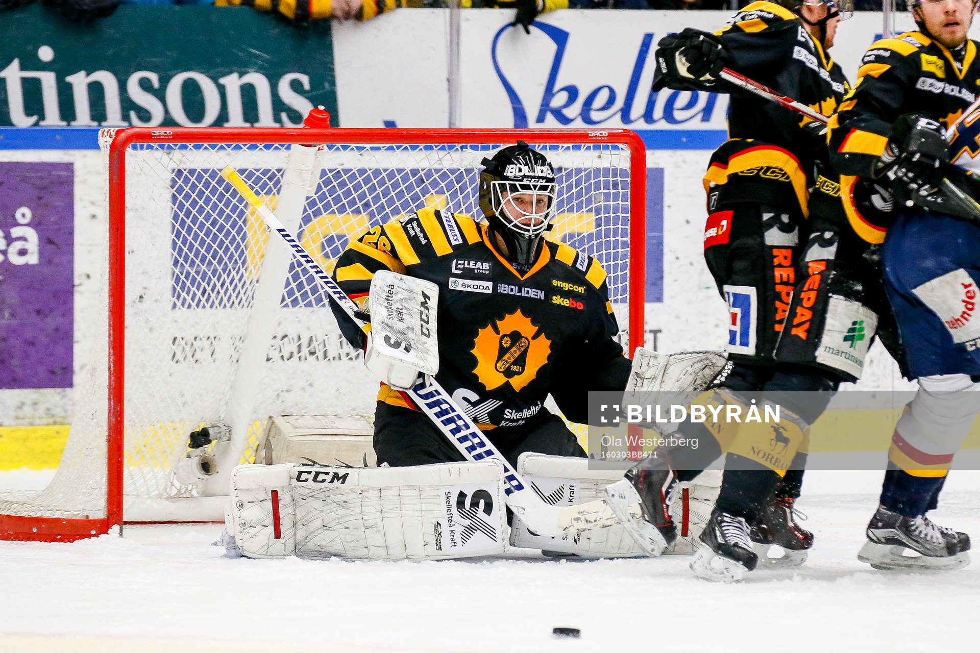 Skellefteås målvakt Johan Backlund