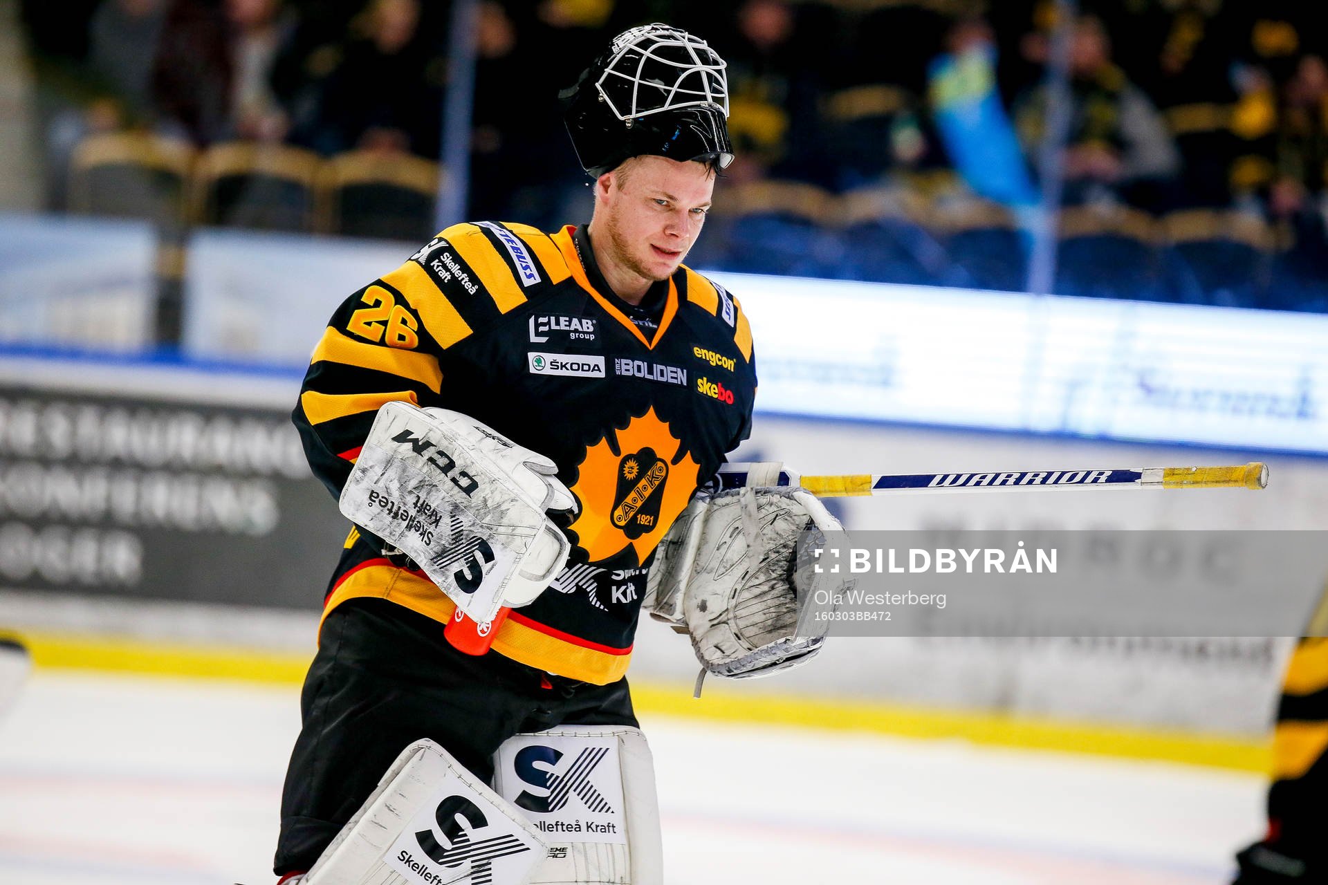 Skellefteås målvakt Johan Backlund