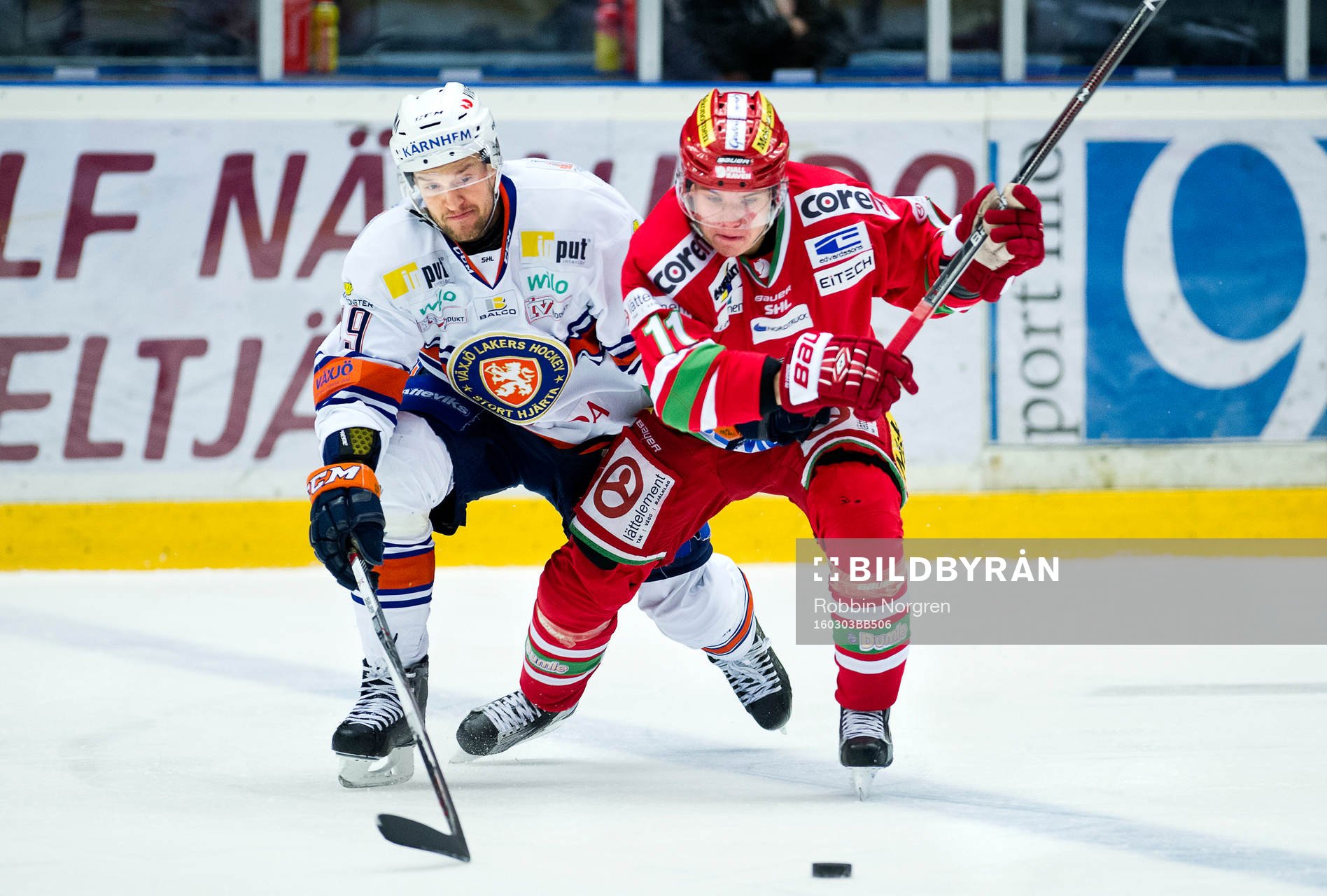 Växjös Josh Hennessy och Modos Victor Olofsson