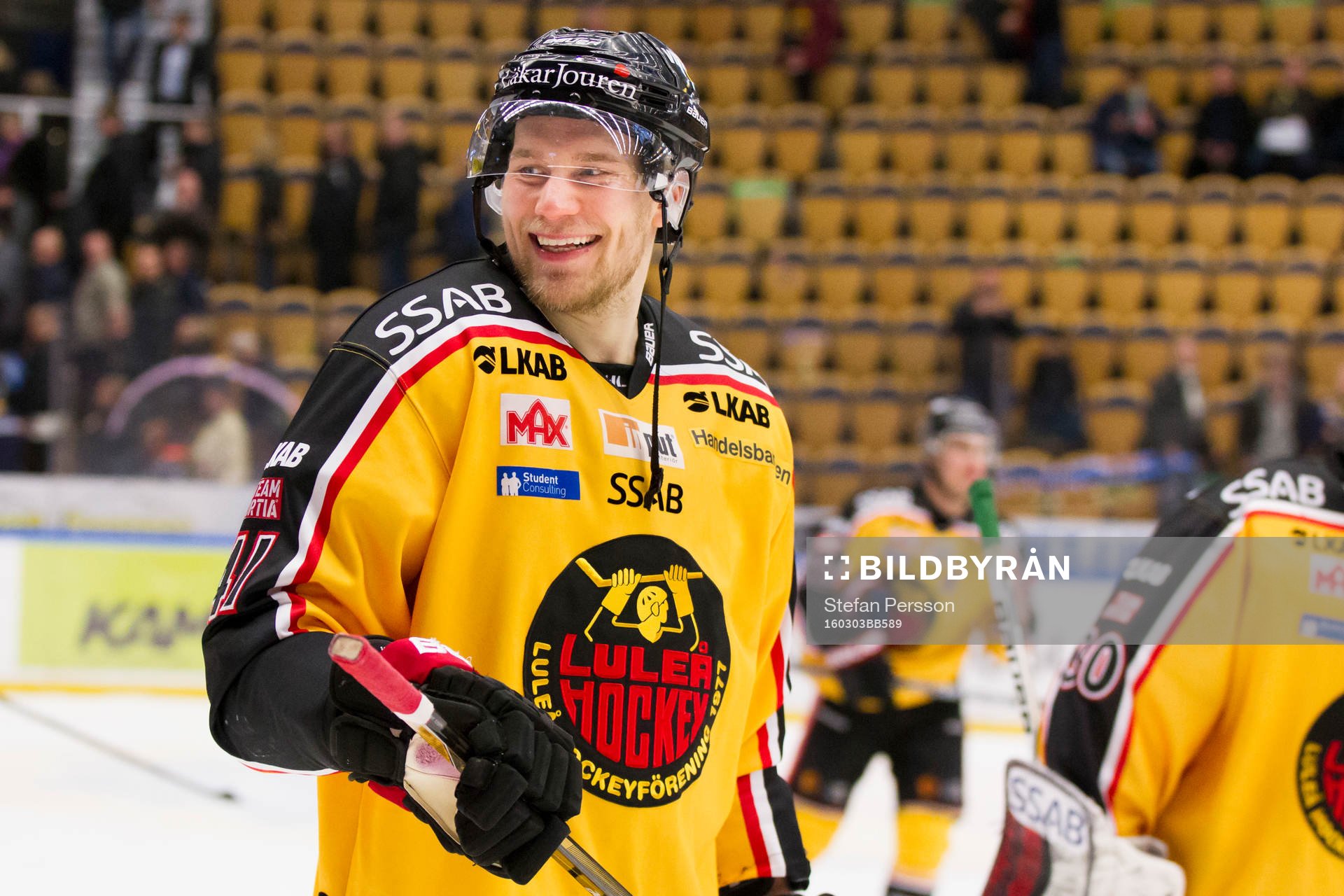 Luleås Ilari Melart jublar