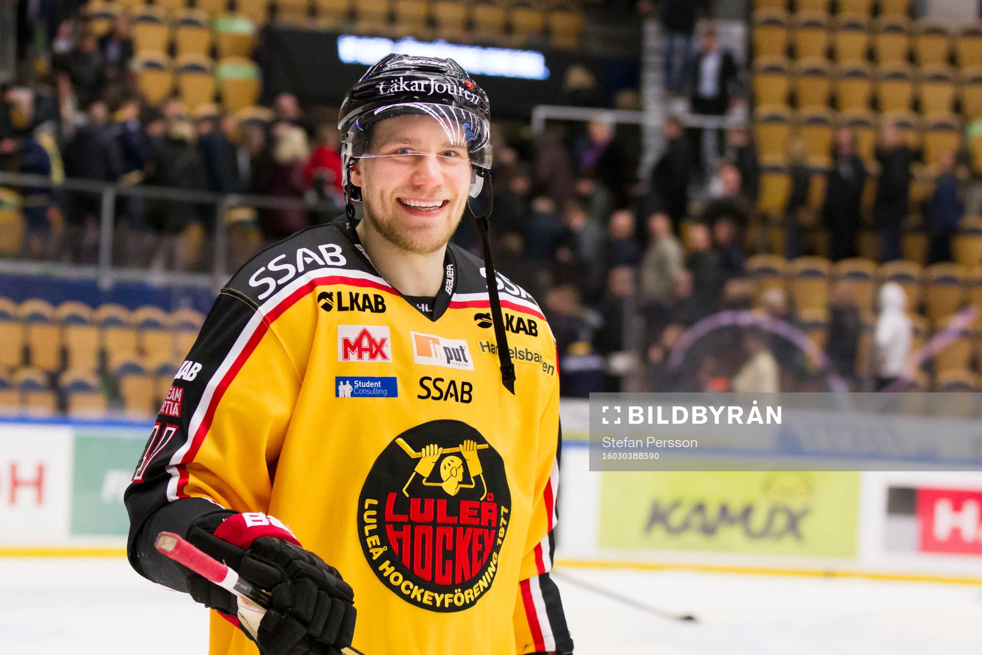 Luleås Ilari Melart jublar