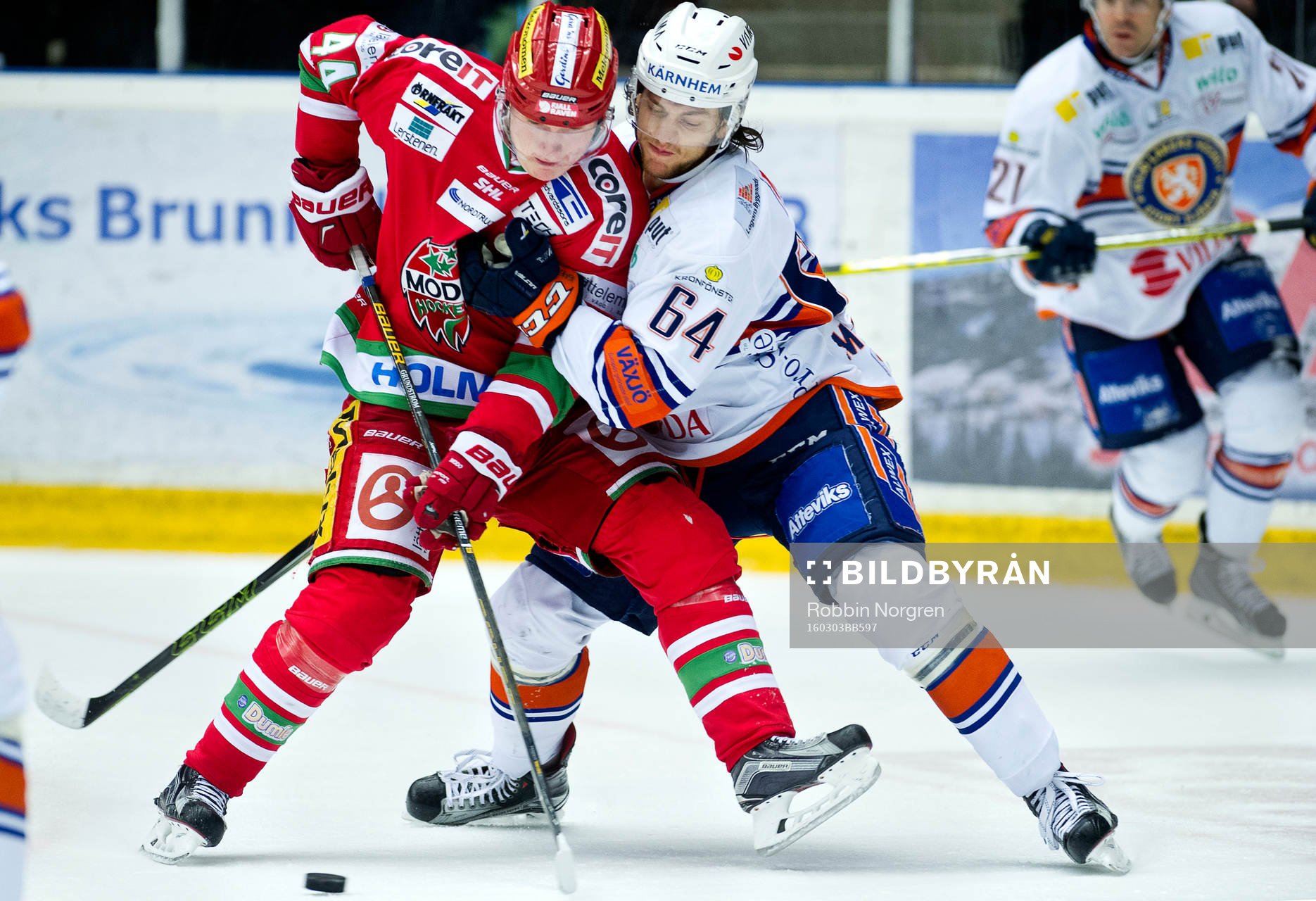 Modos Carl Grundström och Växjös Eric Martinsson