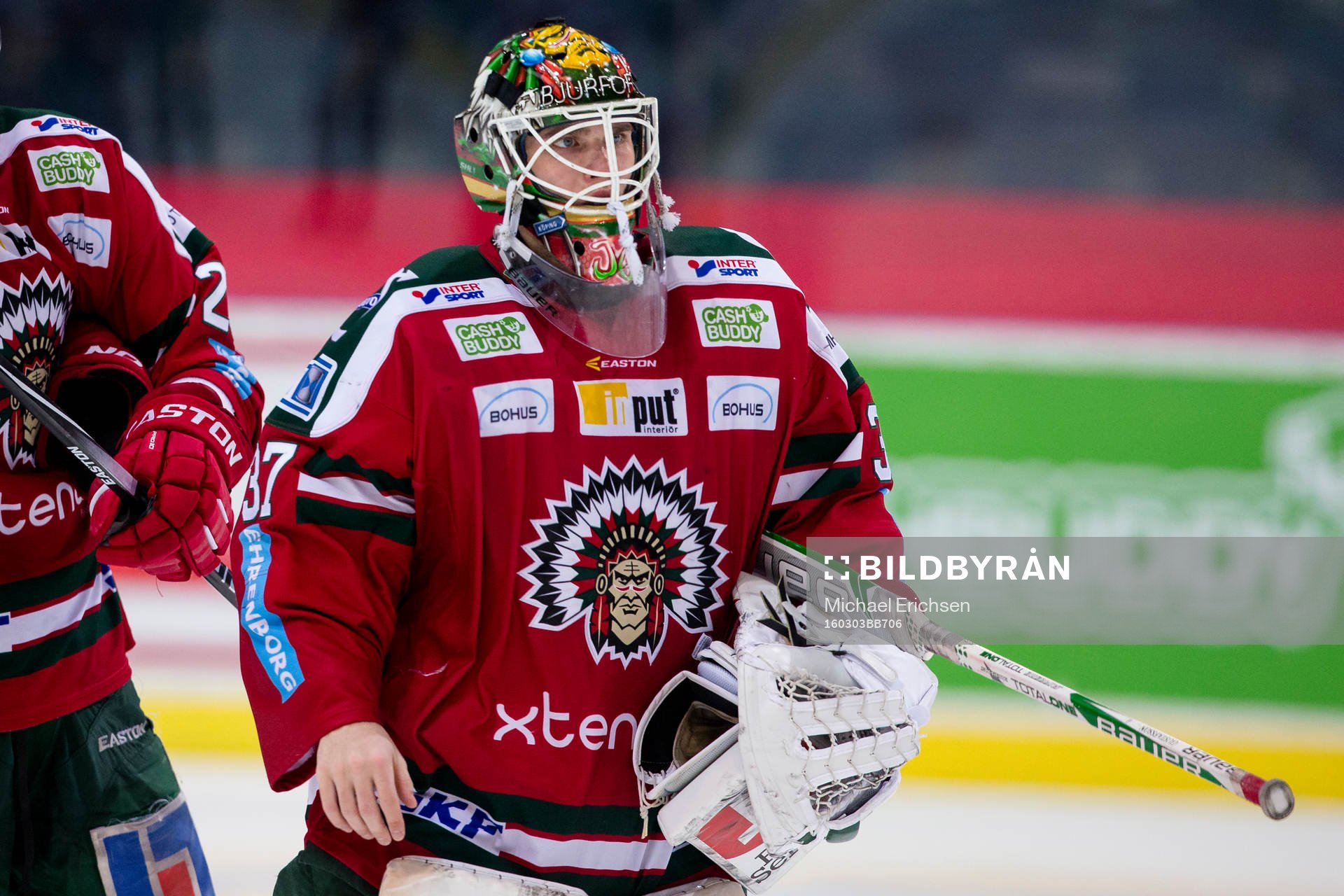 Frölundas målvakt Johan Gustafsson deppig
