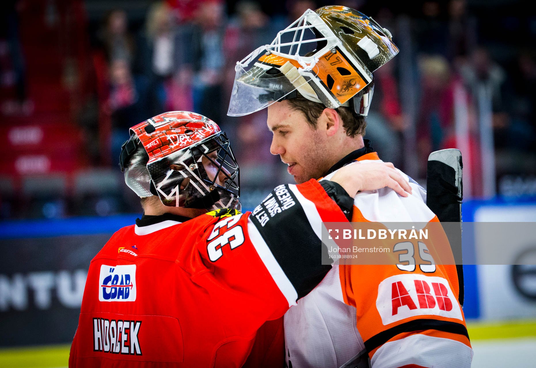 Örebros målvakt Julius Hudacek och Karlskronas målvakt
