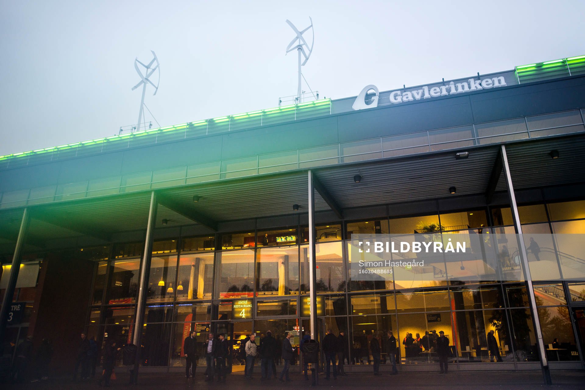 Entrén till Gavlerinken Arena före ishockeymatchen i SHL