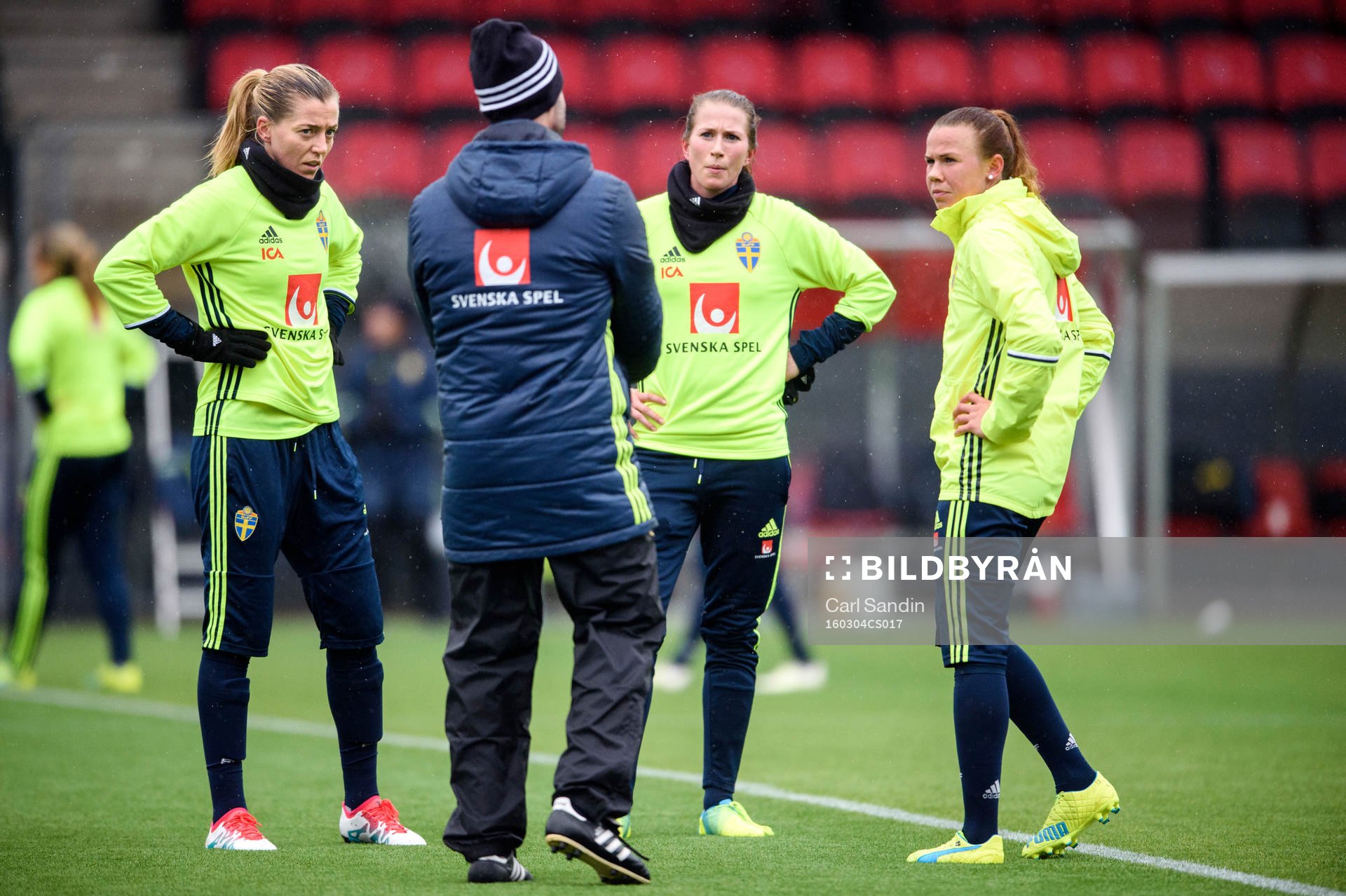 Sveriges Linda Sembrant, Emma Berglund och Jessica