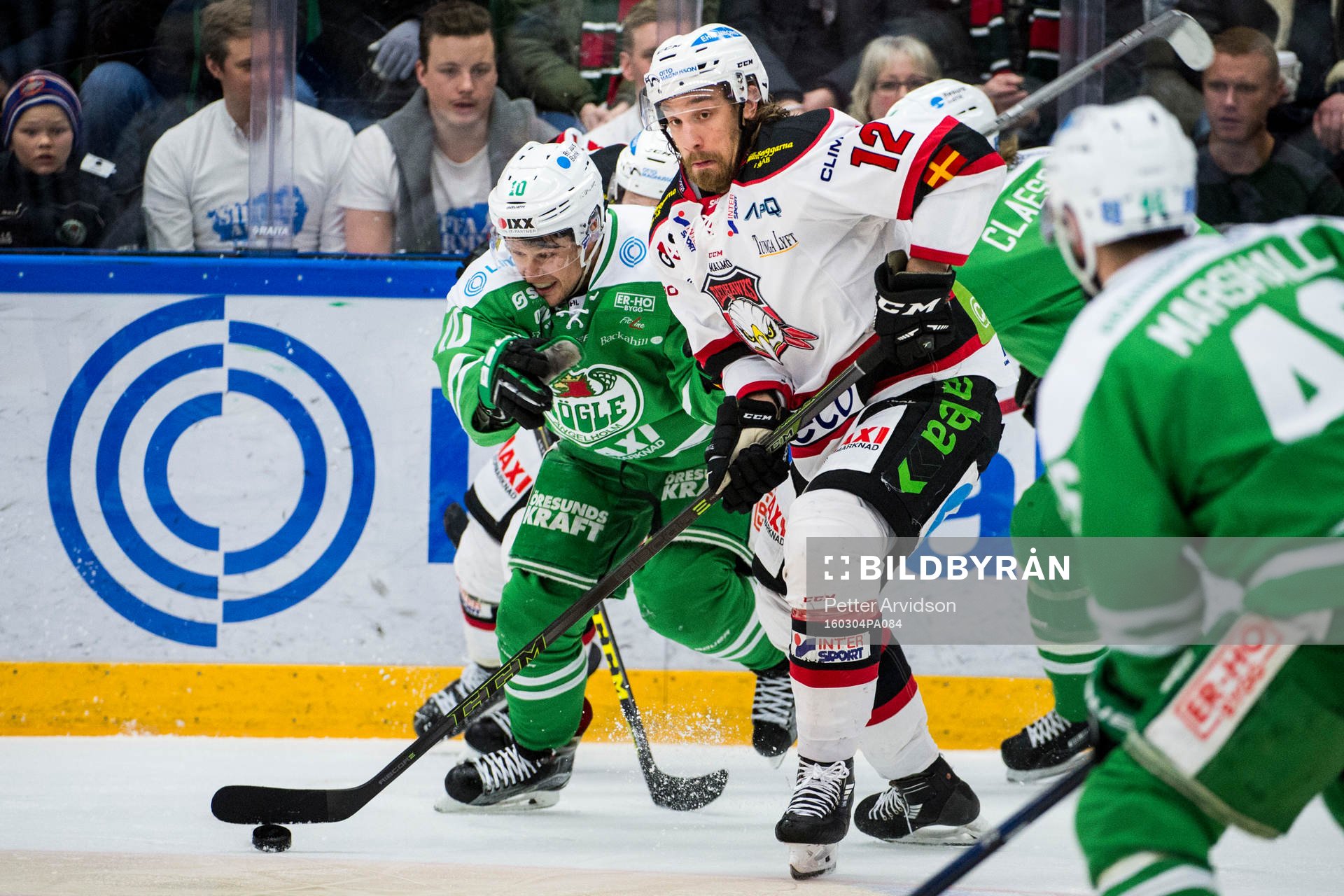 Malmö Redhawks Andreas Thuresson och Rögles Viktor