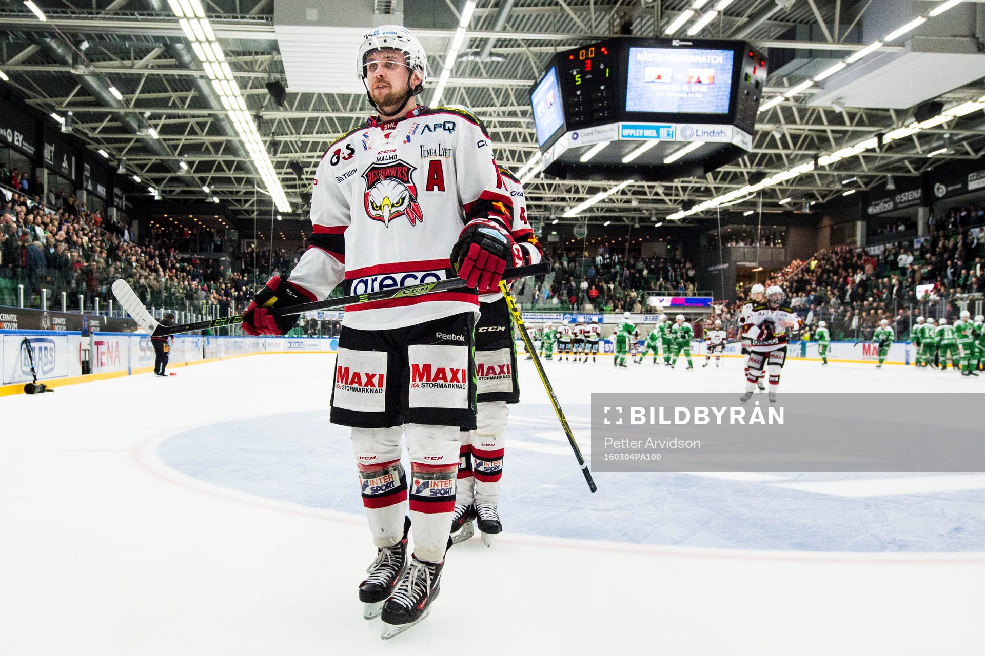 Malmö Redhawks Magnus Häggström deppar när han lämnar