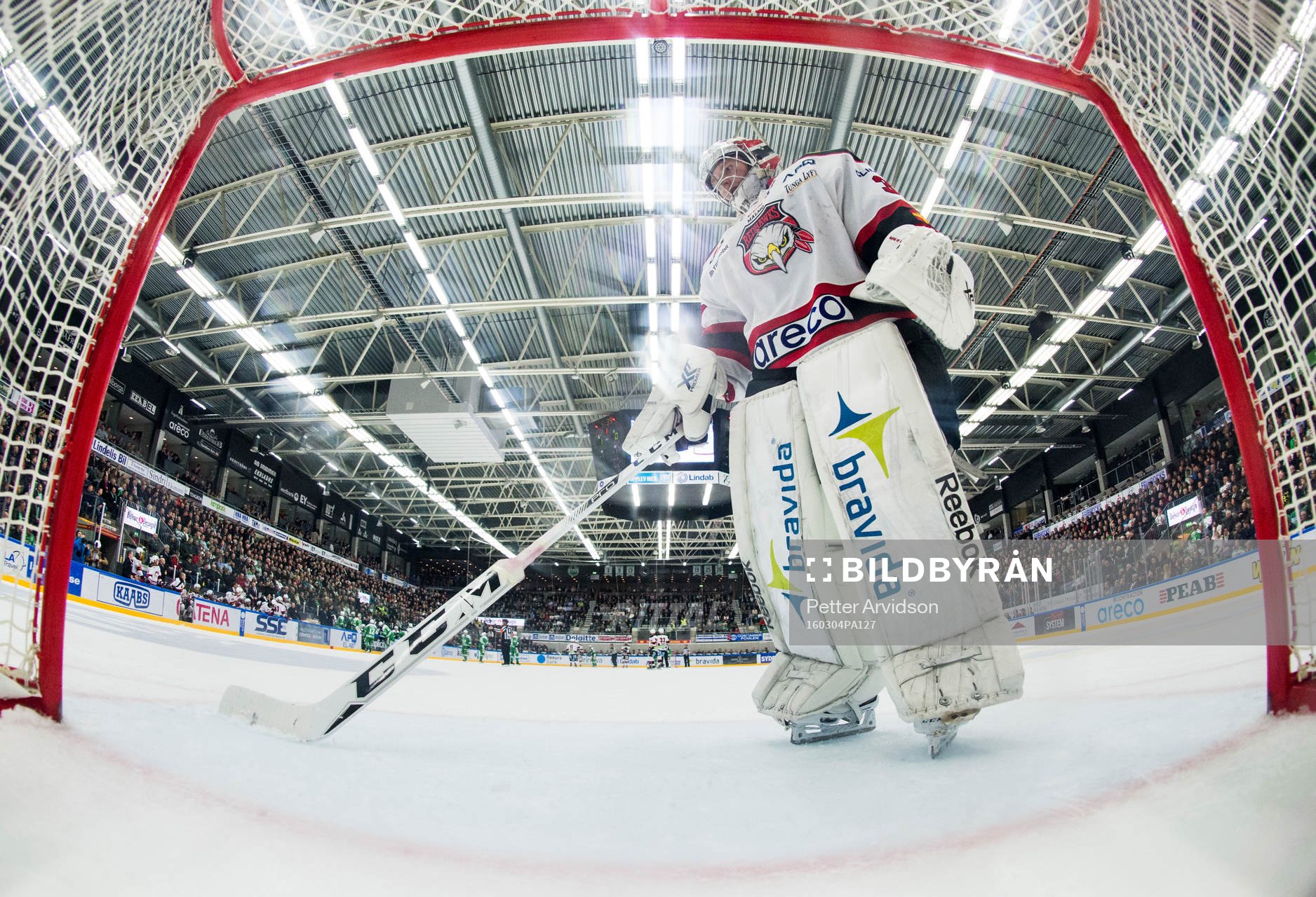 Malmö Redhawks målvakt Jonas Gunnarsson deppar