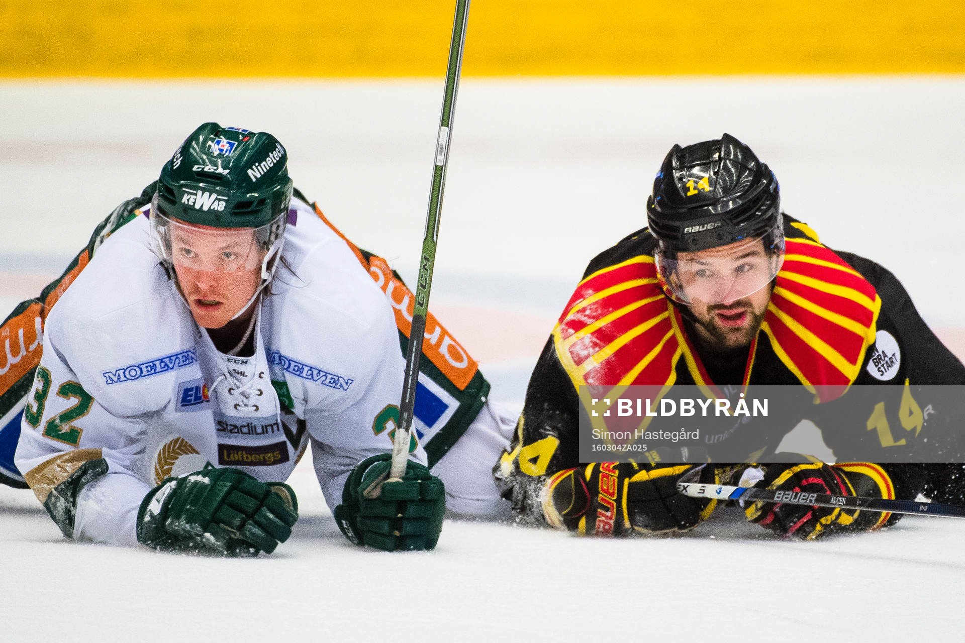 Färjestads Magnus Nygren oc Brynäs Johan Alcén
