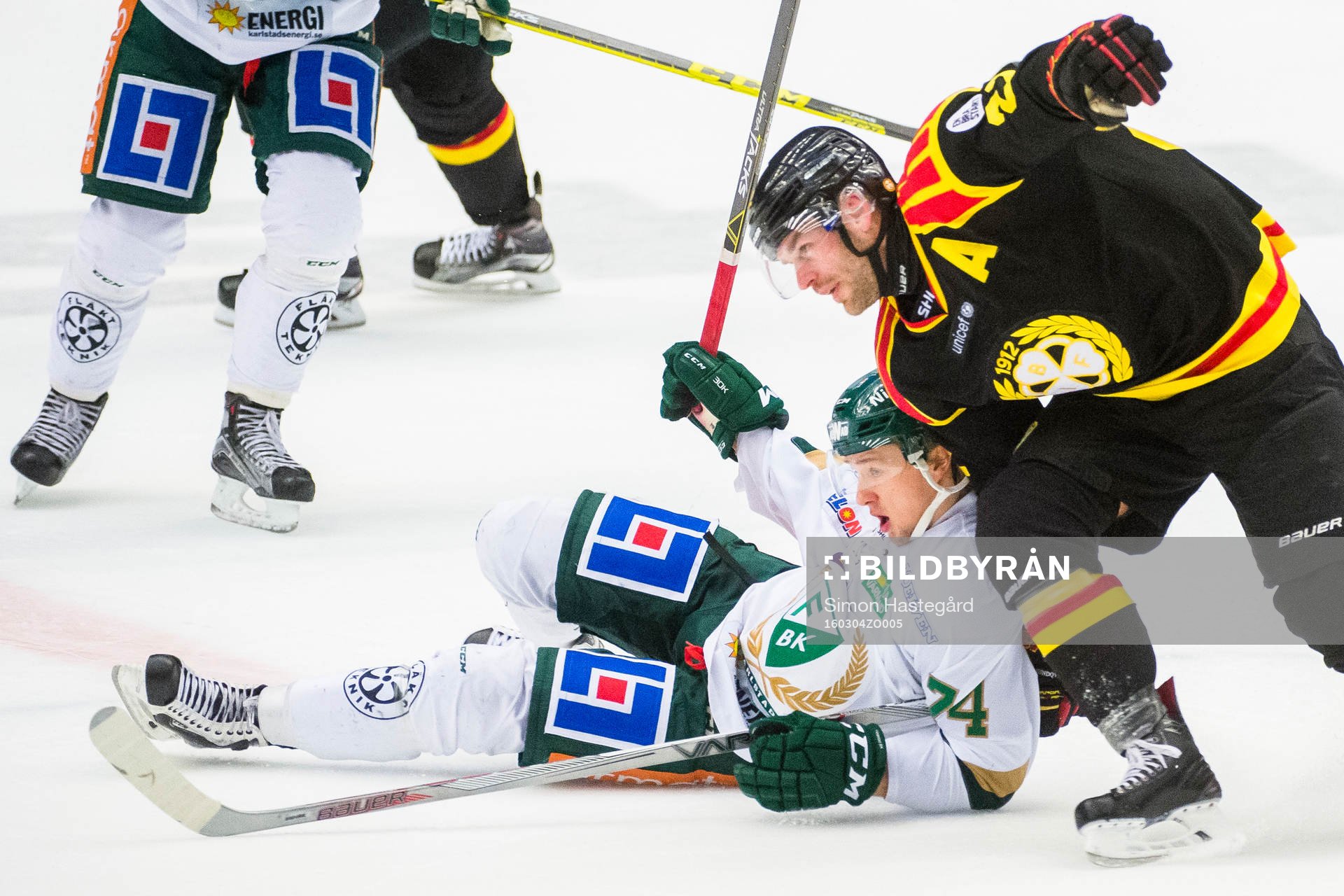 Färjestads Rasmus Asplund och Brynäs Jörgen Sundqvist