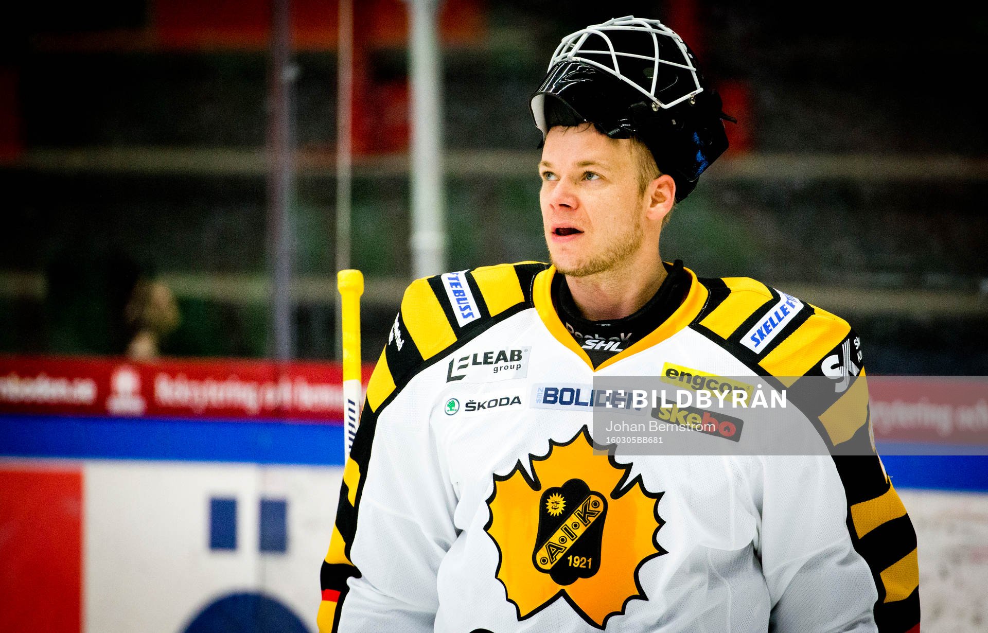 Skellefteås målvakt Johan Backlund