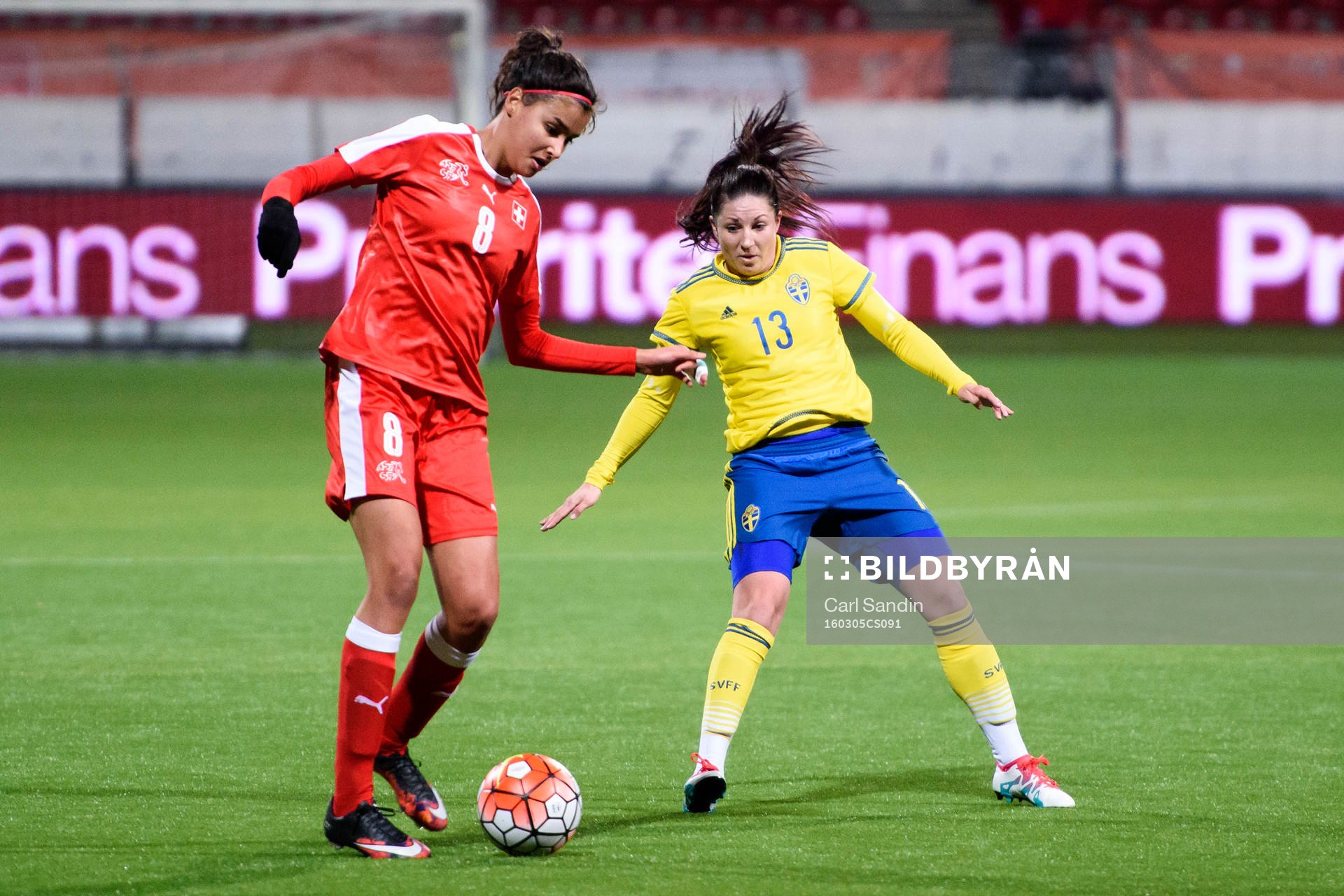Schweiz Cinzia Zehnder och Sveriges Josefin Johansson