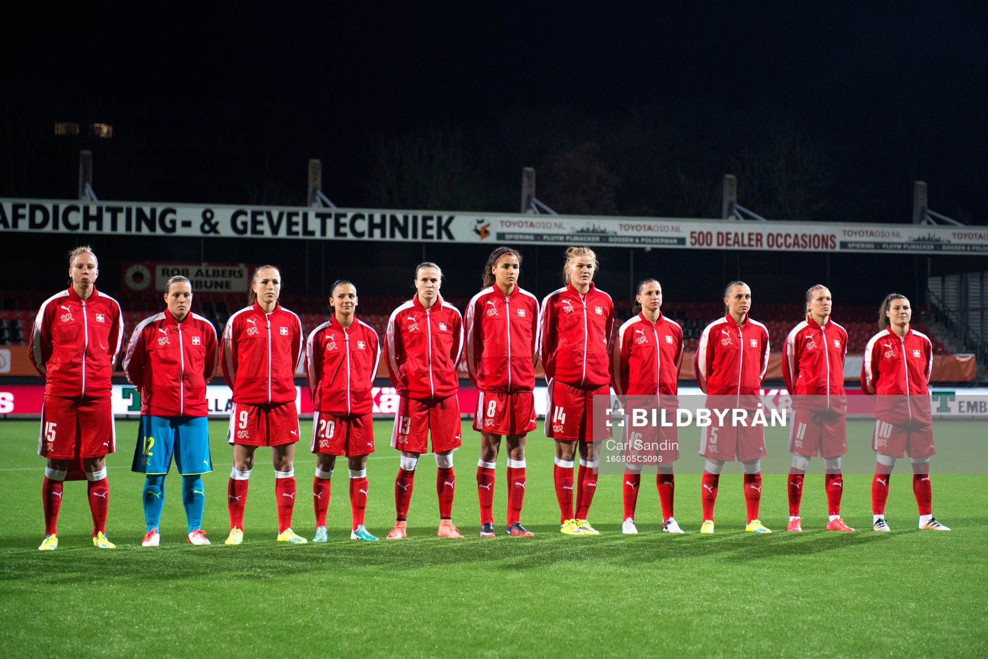 Schweiz Caroline Abbé, målvakt Stenia Michel, Lia Wälti,