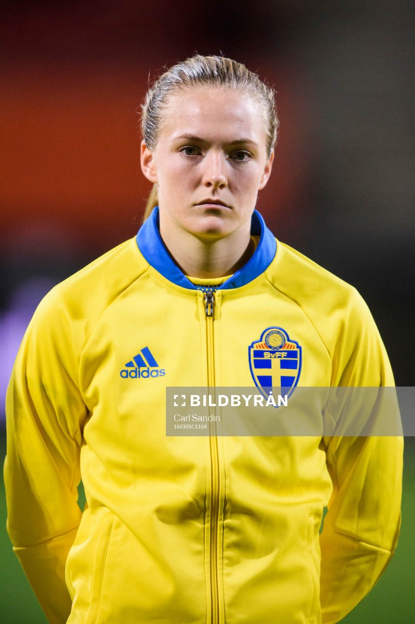 Sveriges Magdalena Ericsson vid lineup