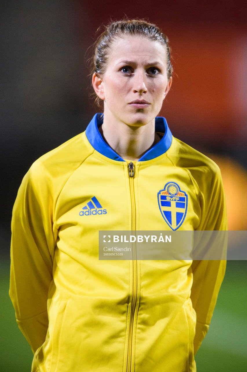 Sveriges Emma Berglund vid lineup