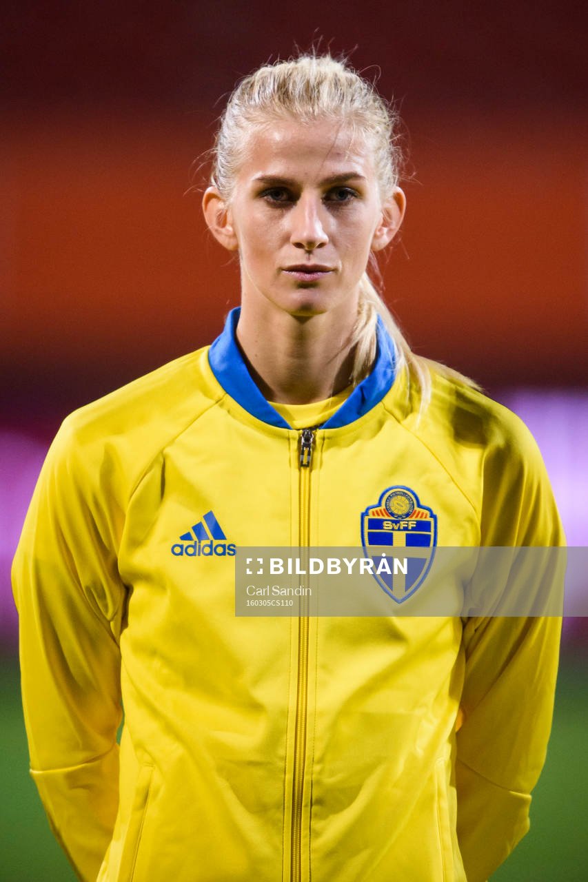 Sveriges Sofia Jakobsson vid lineup