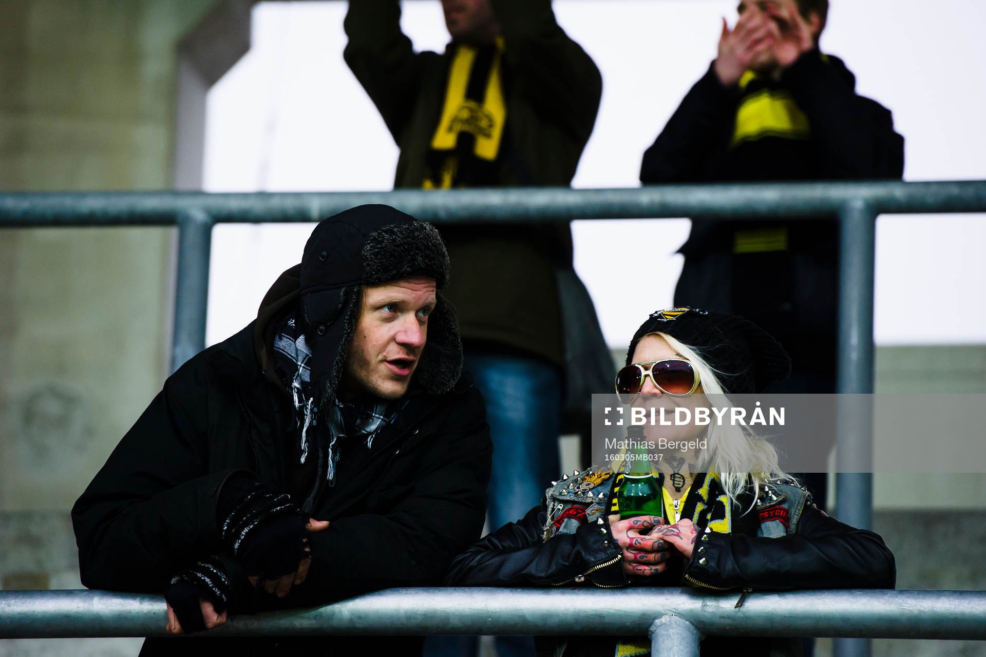 Två häckensupportrar
