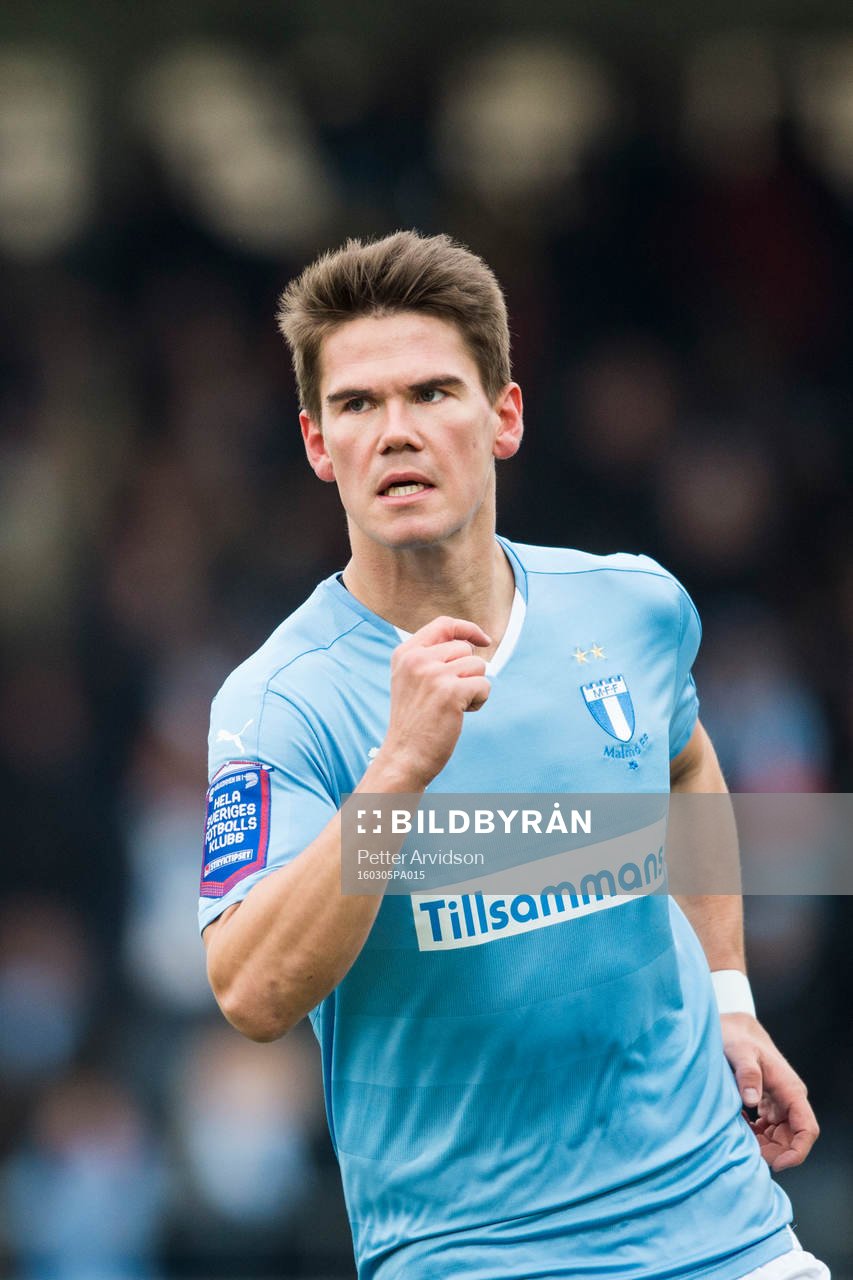 Malmö FFs Vidar Örn Kjartansson jublar