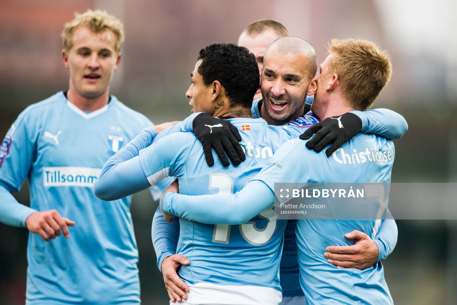 Malmö FFs spelare jublar