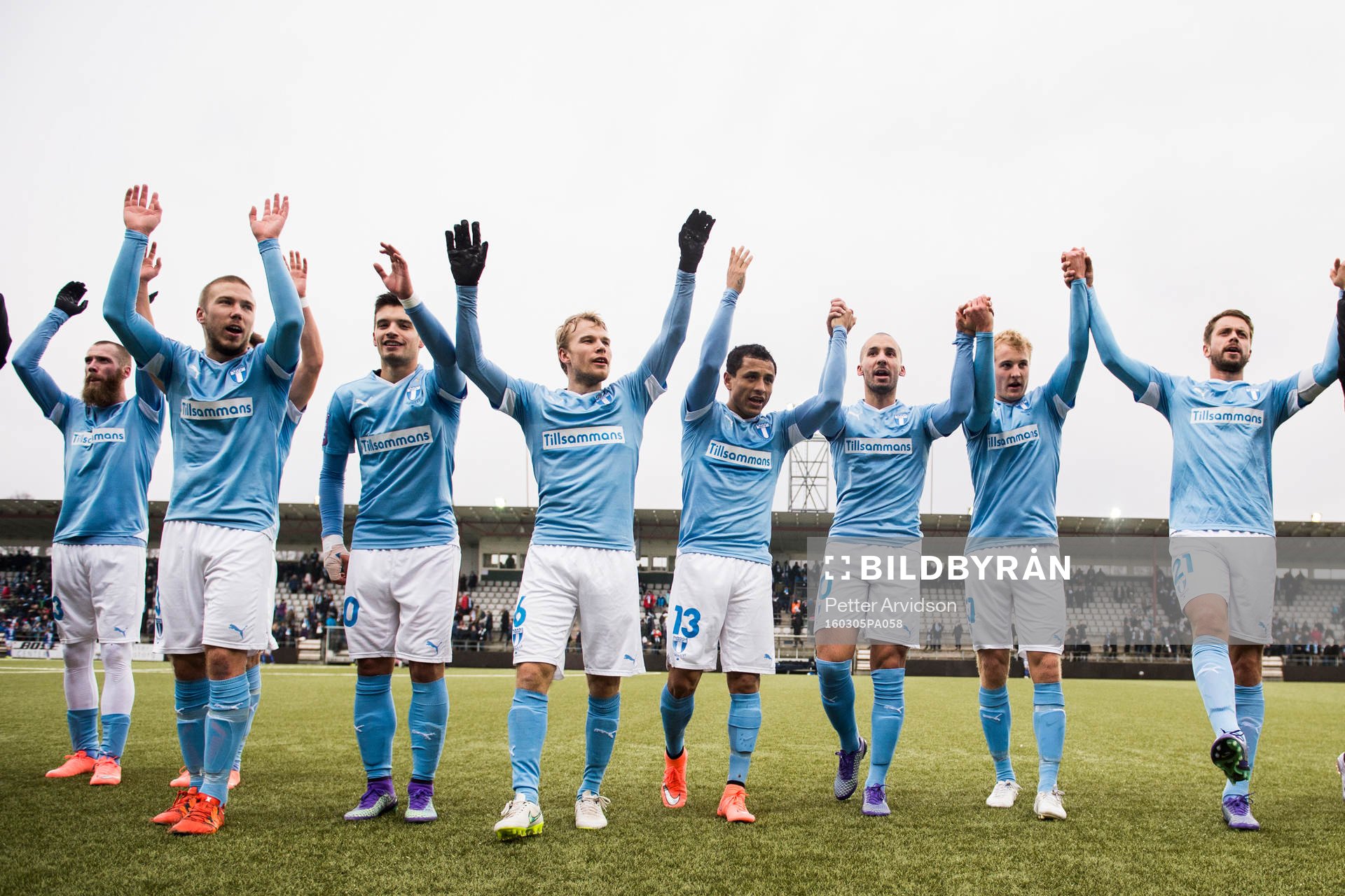 Malmö FFs spelare jublar