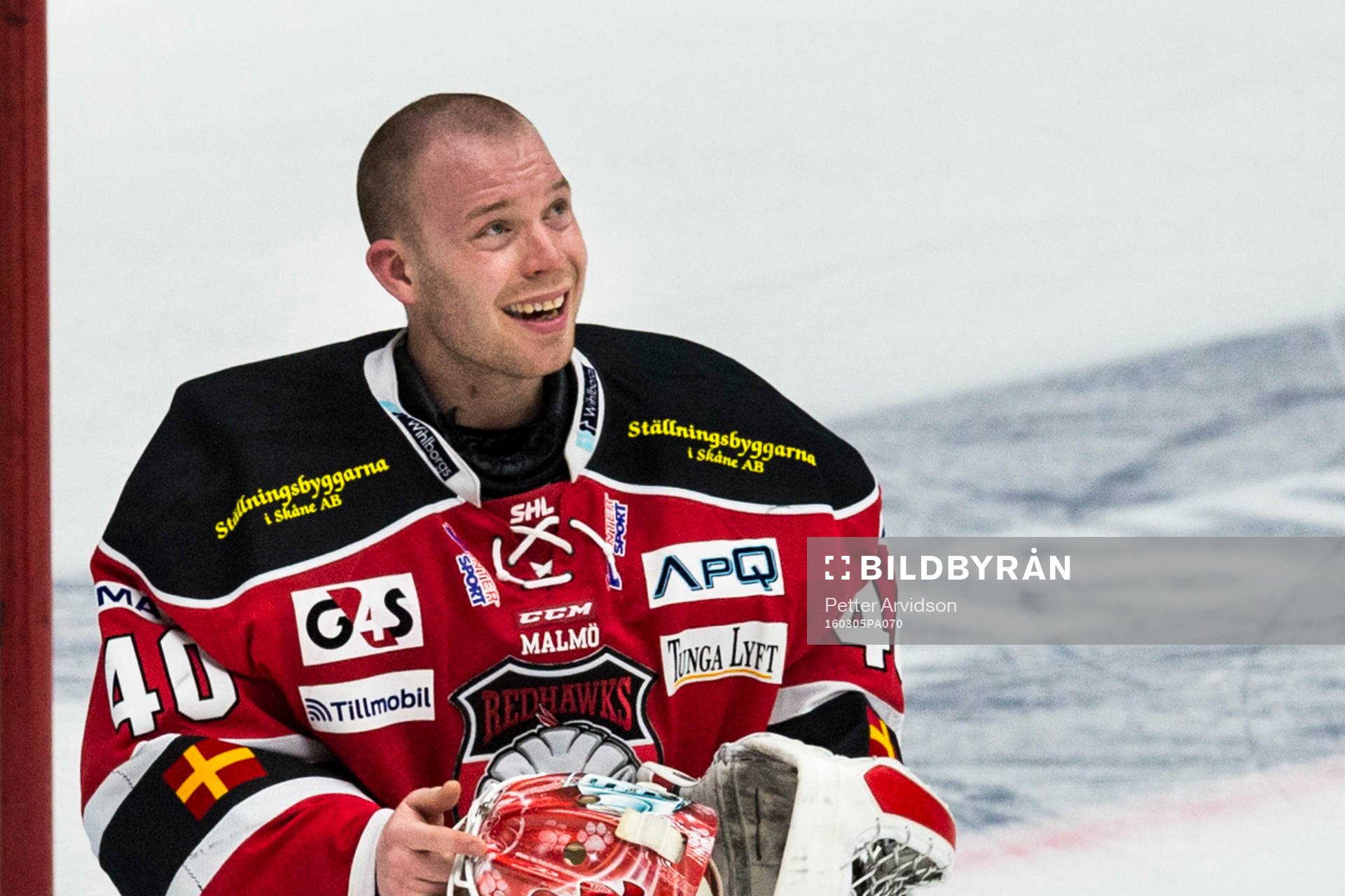 Malmö Redhawks målvakt Pontus Sjögren