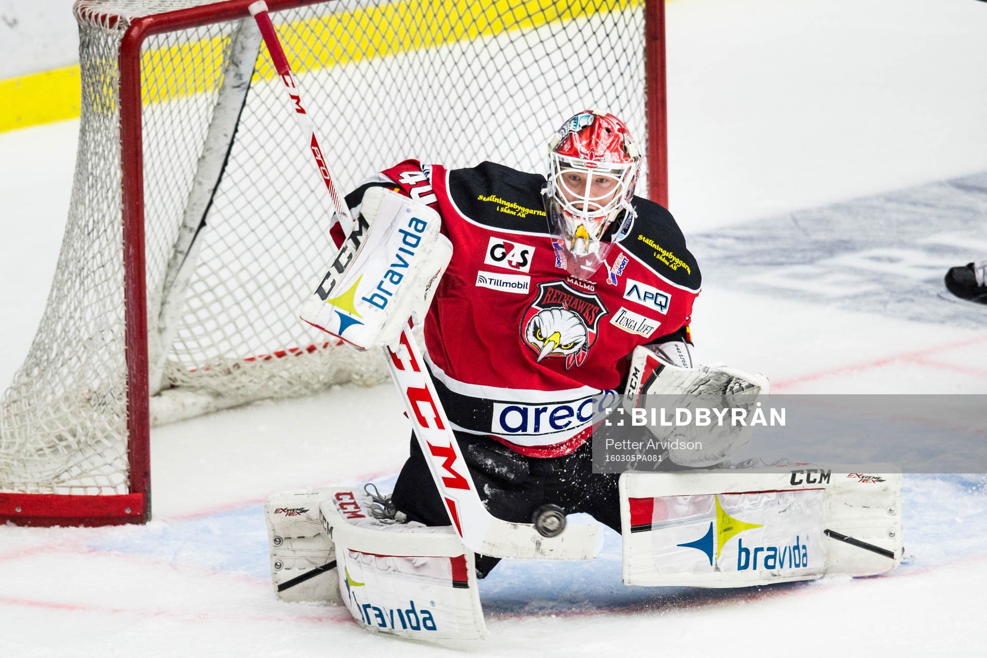 Malmö Redhawks målvakt Pontus Sjögren
