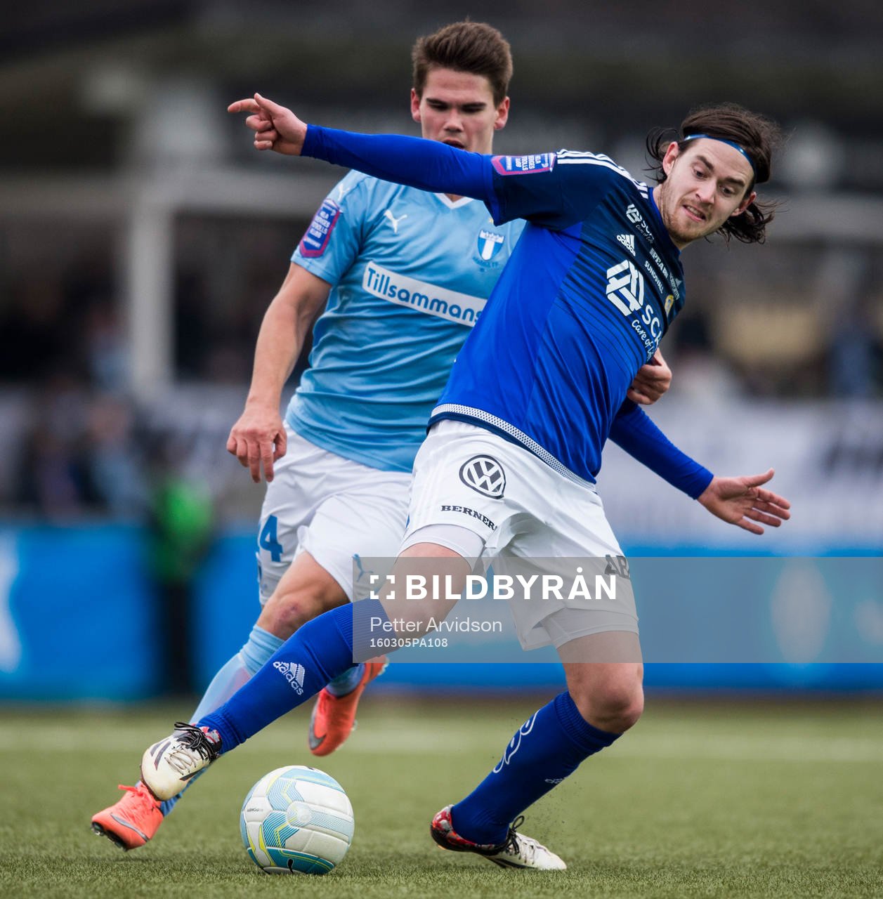 Malmö FFs Vidar Örn Kjartansson och Sundsvalls Robin