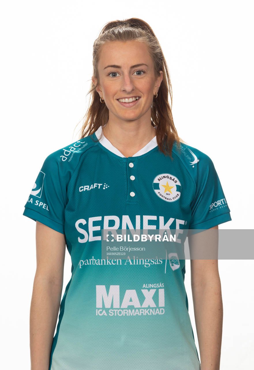 Alingsås FC United  Olivia Sultan poserar för ett porträtt den 5 mars 2020 i Alingsås.