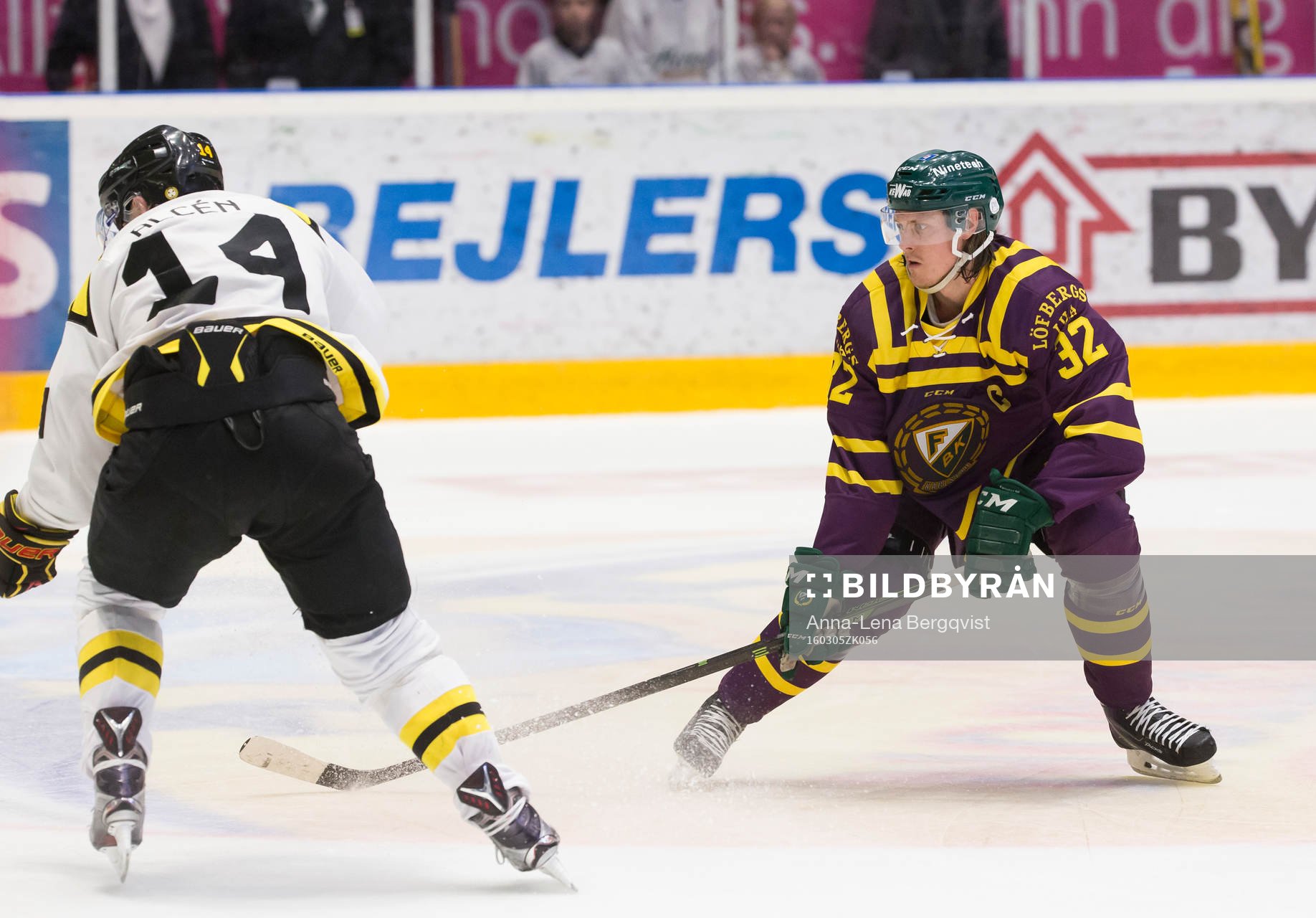Brynäs Johan Alcén och Färjestads Magnus Nygren