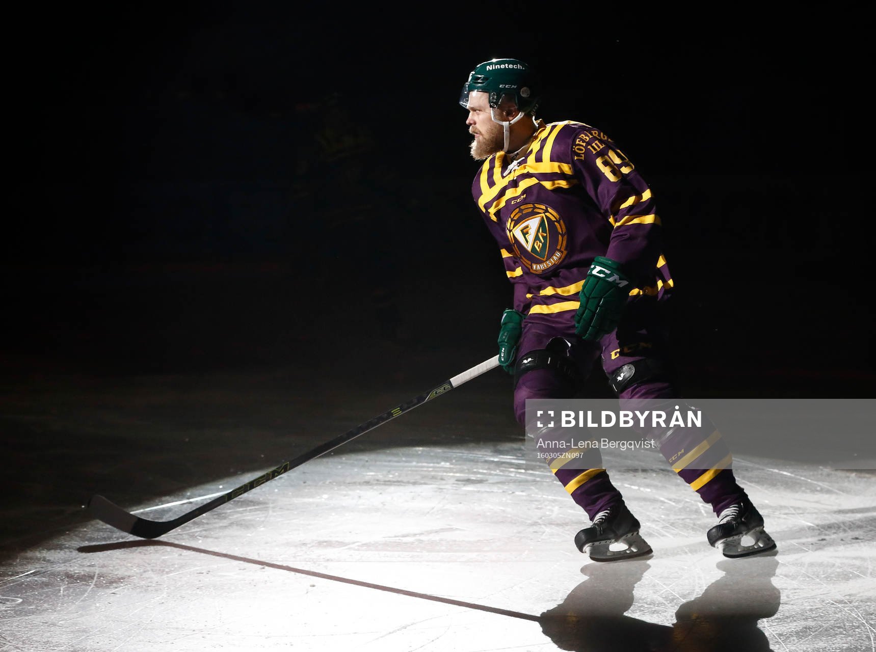 Färjestads Antti Tyrväinen vid lineup
