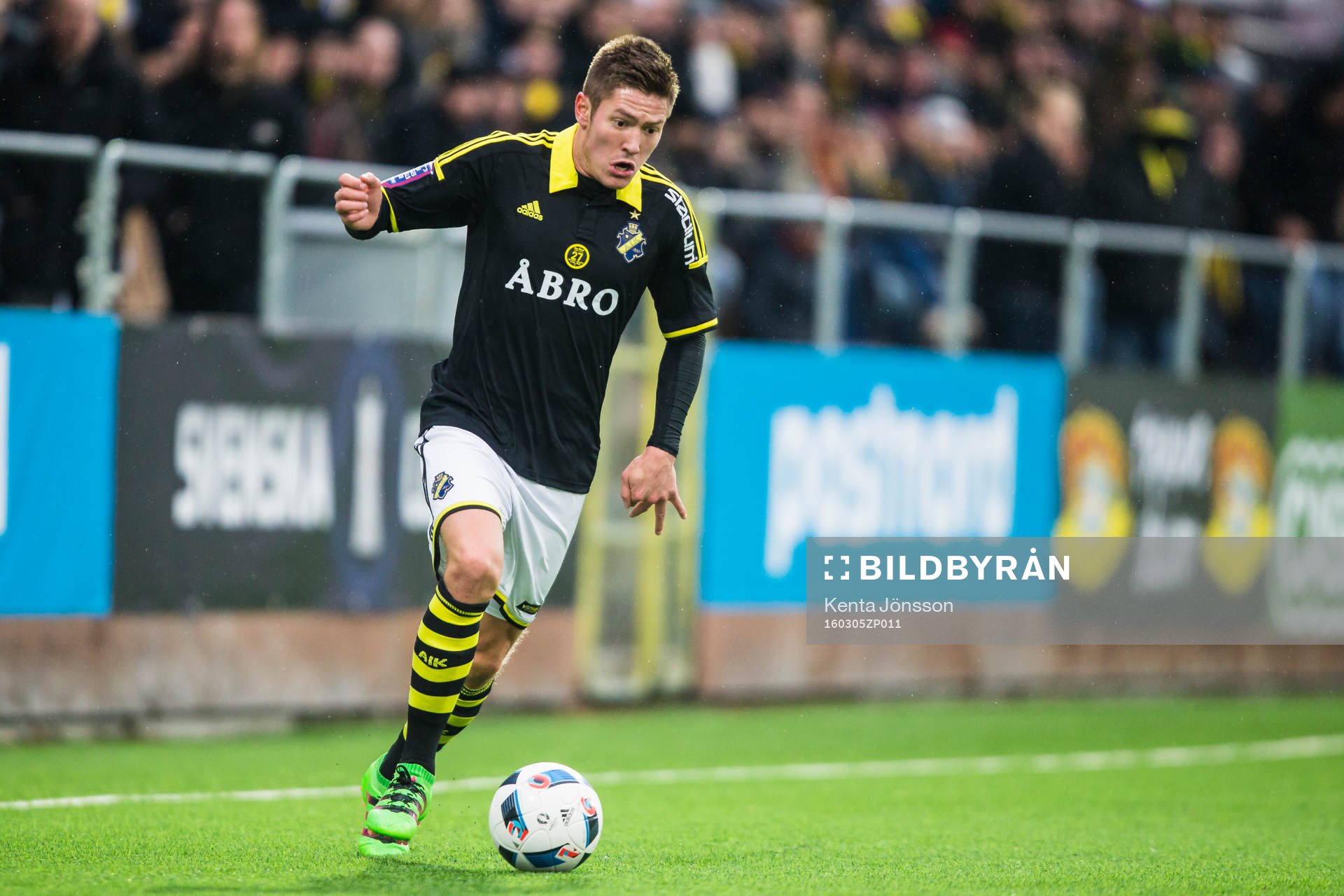 s Haukur Hauksson i aktion fotbollsmatchen i Svenska Cupen
