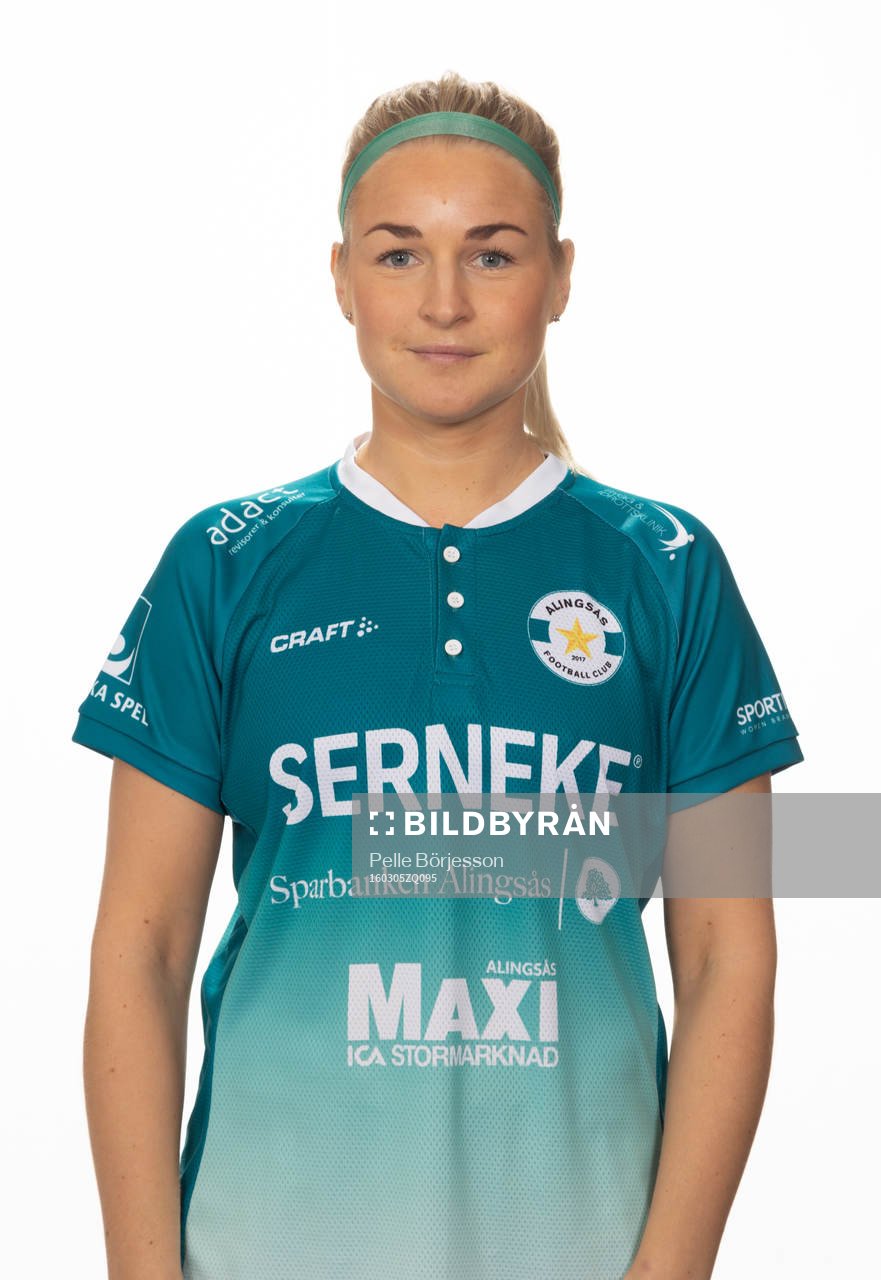 Alingsås FC United  Amalia Arvidsson poserar för ett porträtt den 5 mars 2020 i Alingsås.