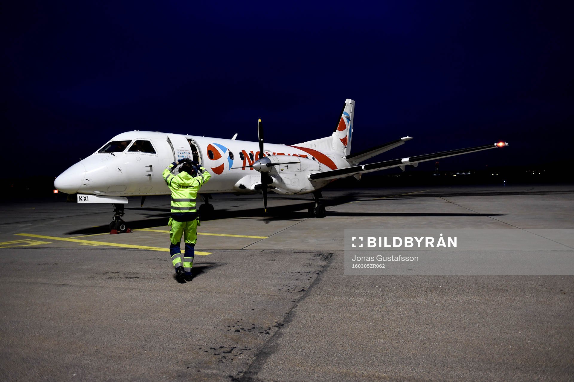 Modos lag landar på Ronneby Airport